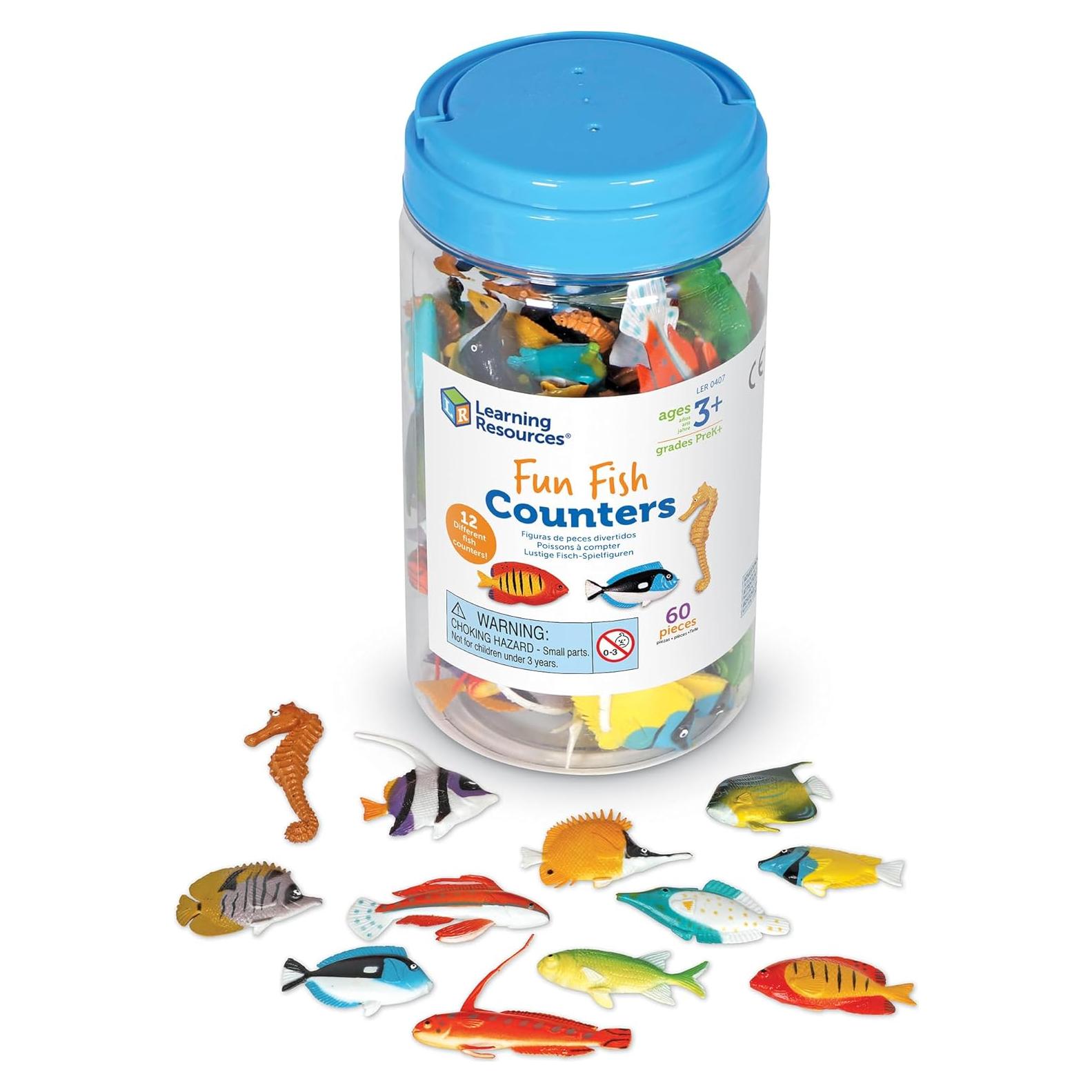 Contadores de Peces Learning Resources - Set 60 Piezas Educativas