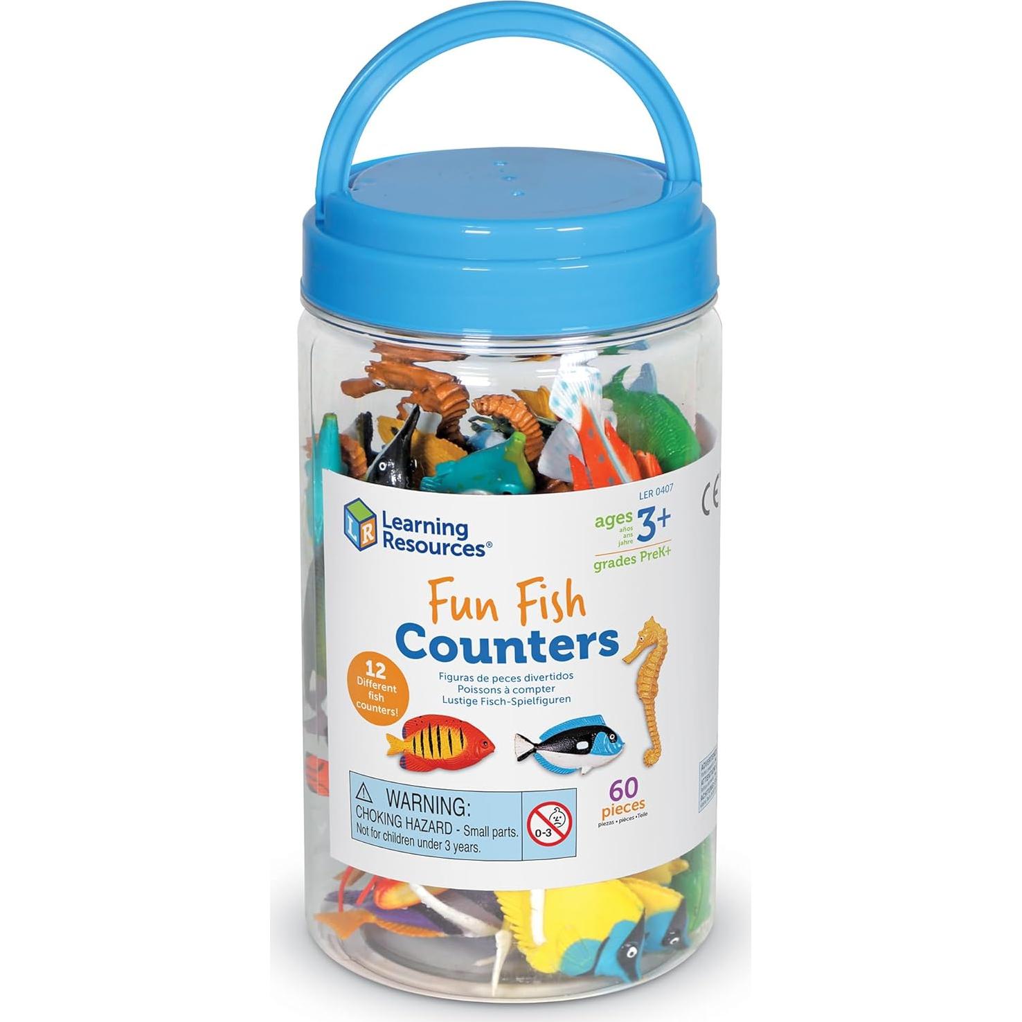 Contadores de Peces Learning Resources - Set 60 Piezas Educativas