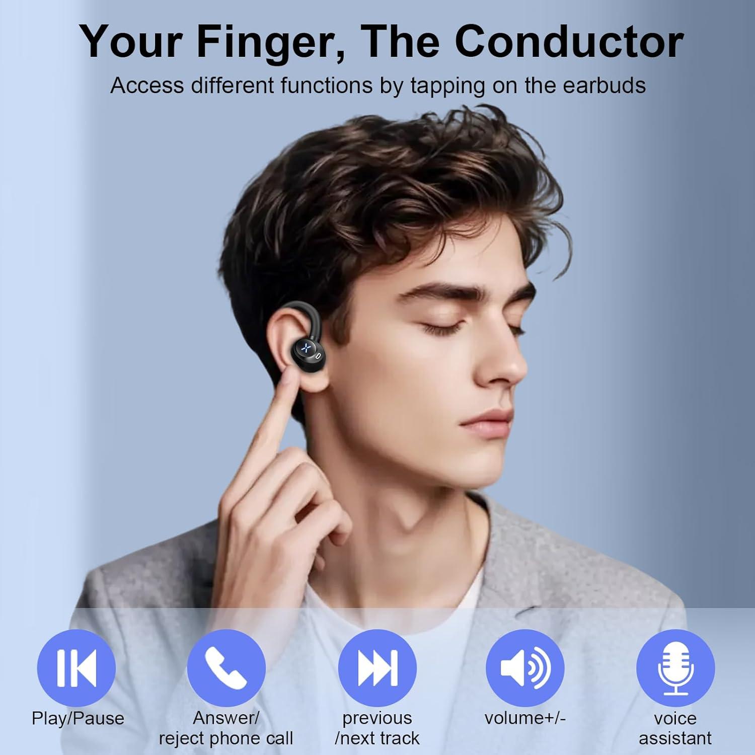 Auriculares Inalámbricos Cillso X97 Bluetooth 5.4 con 50H Batería