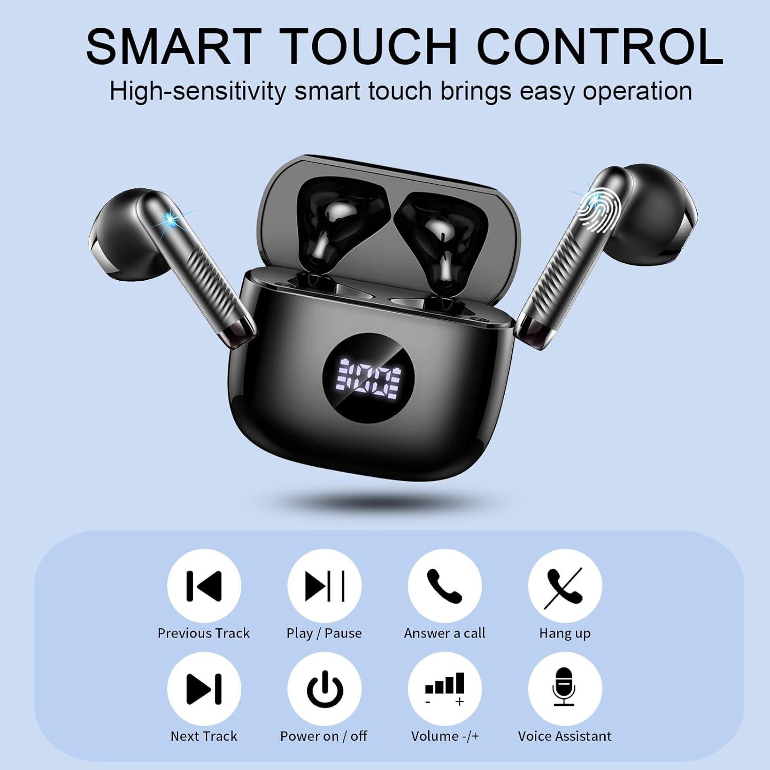 Auriculares Inalámbricos Jxrev J53 Bluetooth 5.4 HiFi 40H IP7