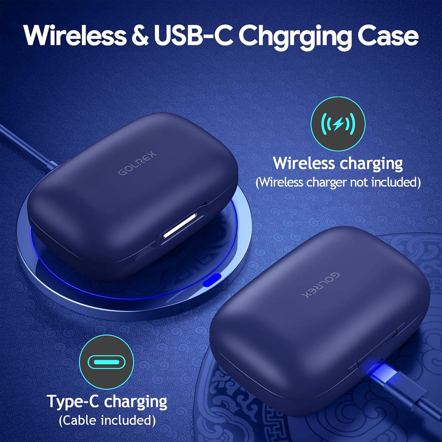 Auriculares Inalámbricos GOLREX T59 con Cancelación de Ruido 80H