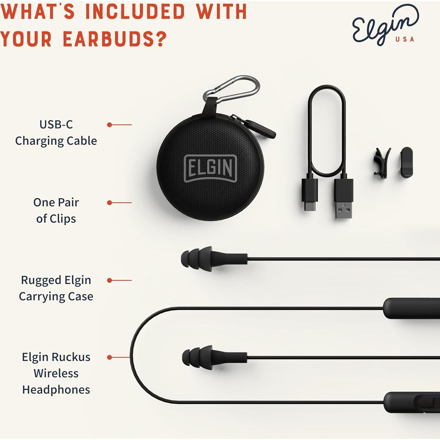 Auriculares Inalámbricos Bluetooth Elgin Ruckus, 12h Batería, IP65