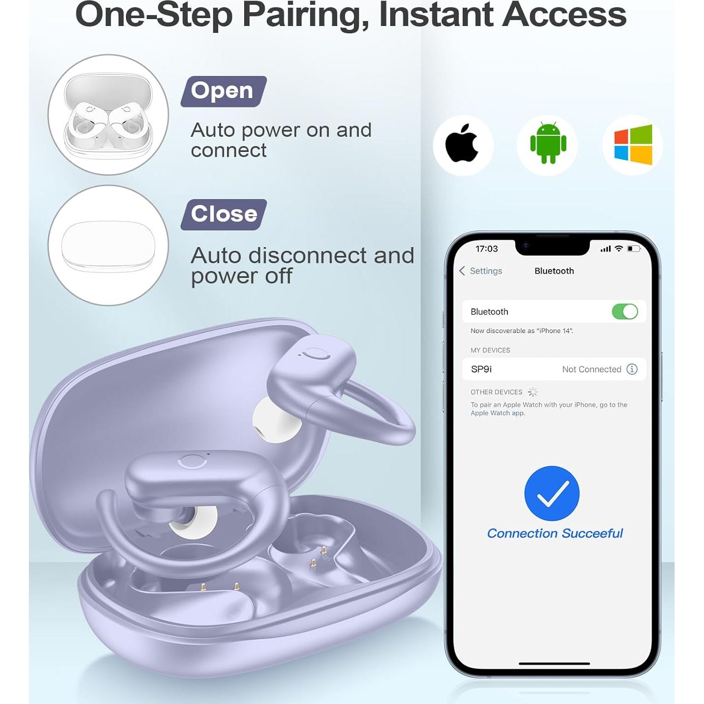 Auriculares Inalámbricos MOZOTER SP9i Bluetooth Deportivos 60h