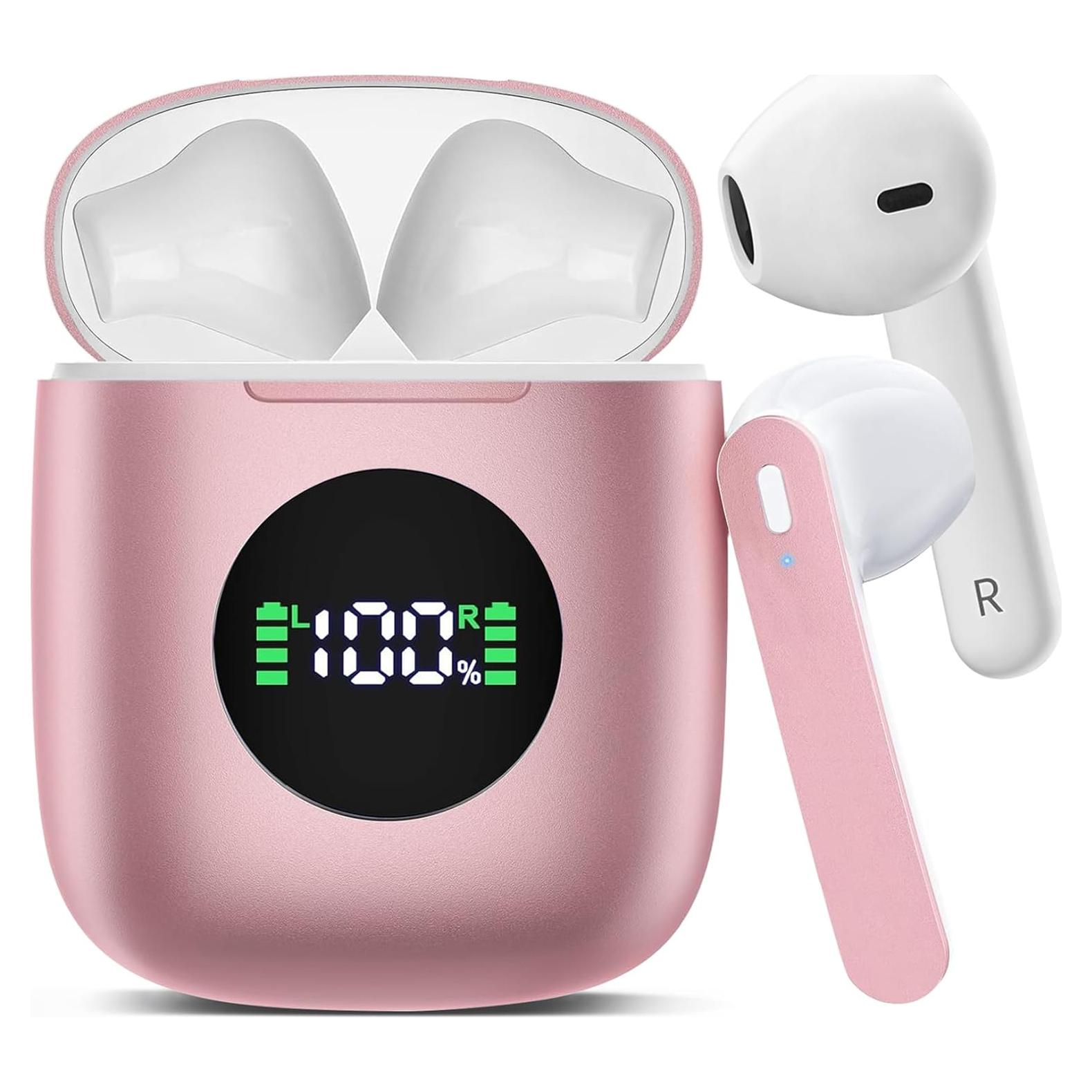 Auriculares Inalámbricos Fangflower X-EARBUD02 Rosa IP7