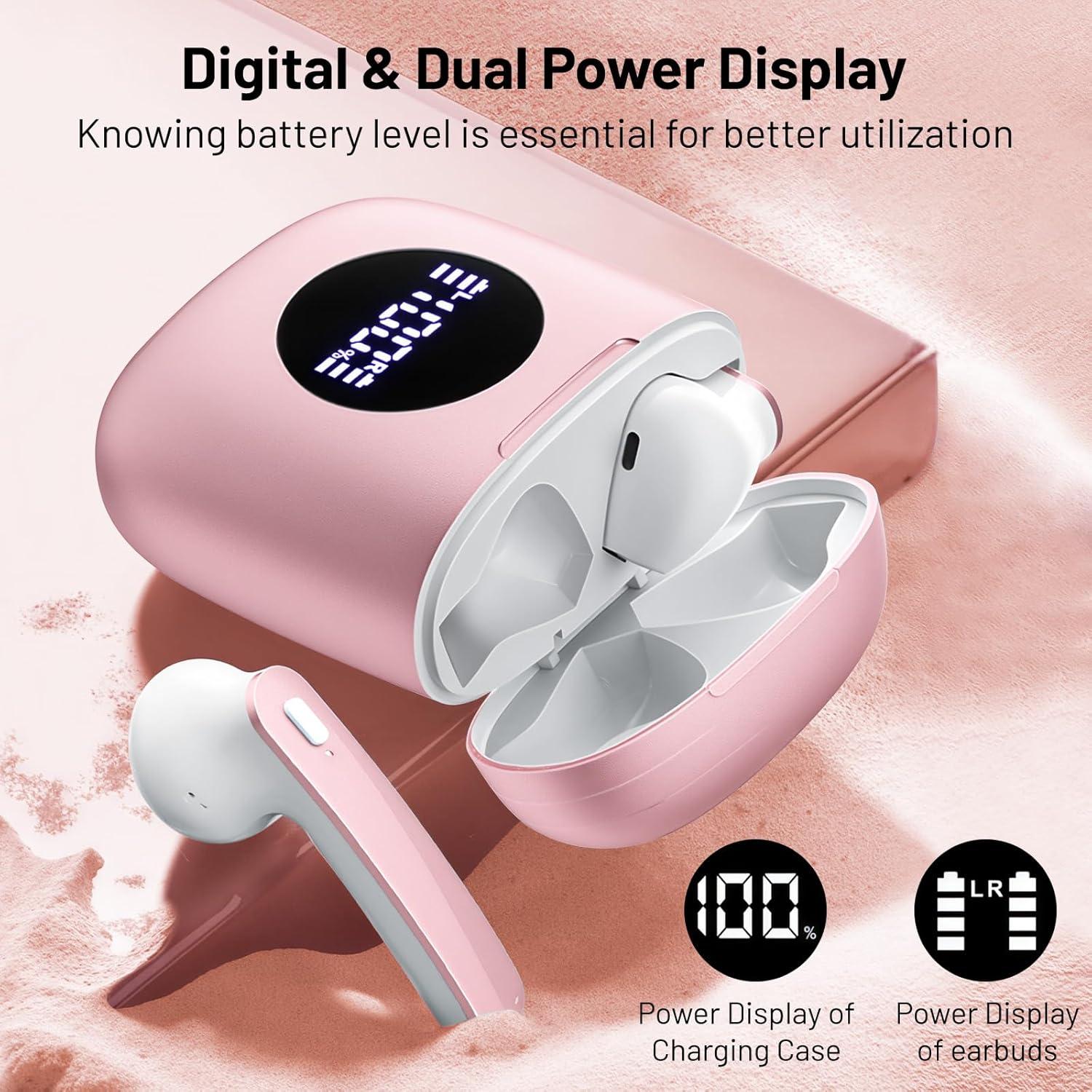 Auriculares Inalámbricos Fangflower X-EARBUD02 Rosa IP7