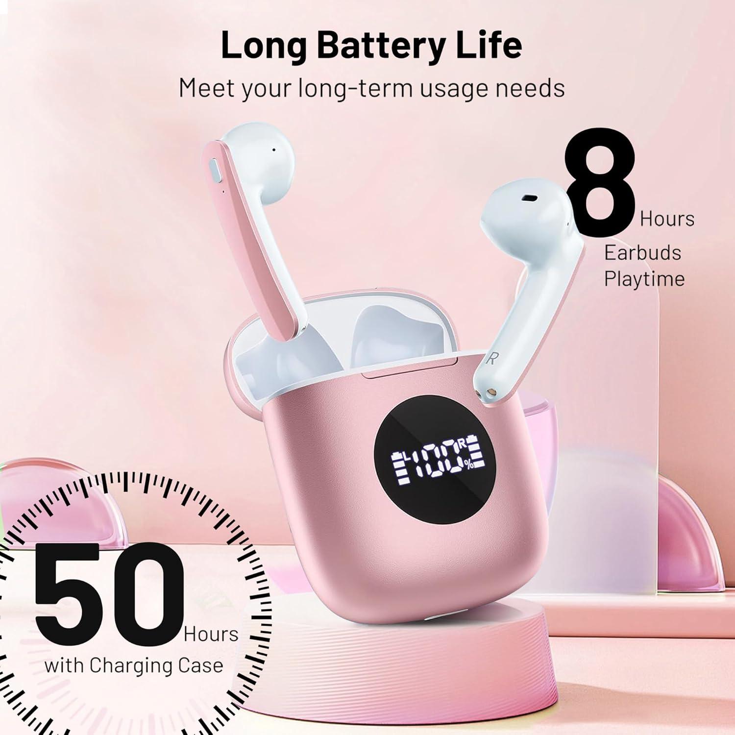 Auriculares Inalámbricos Fangflower X-EARBUD02 Rosa IP7