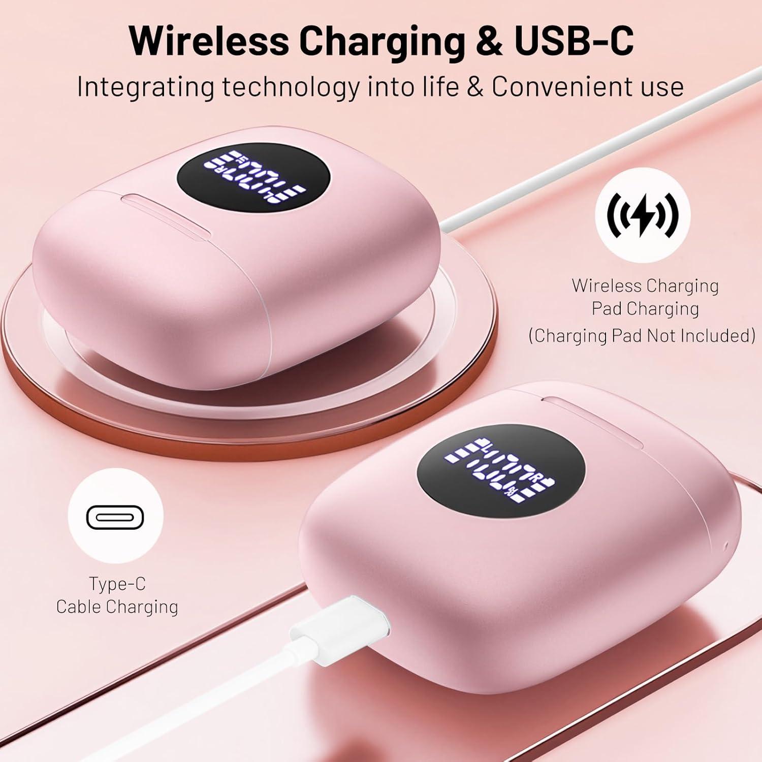 Auriculares Inalámbricos Fangflower X-EARBUD02 Rosa IP7