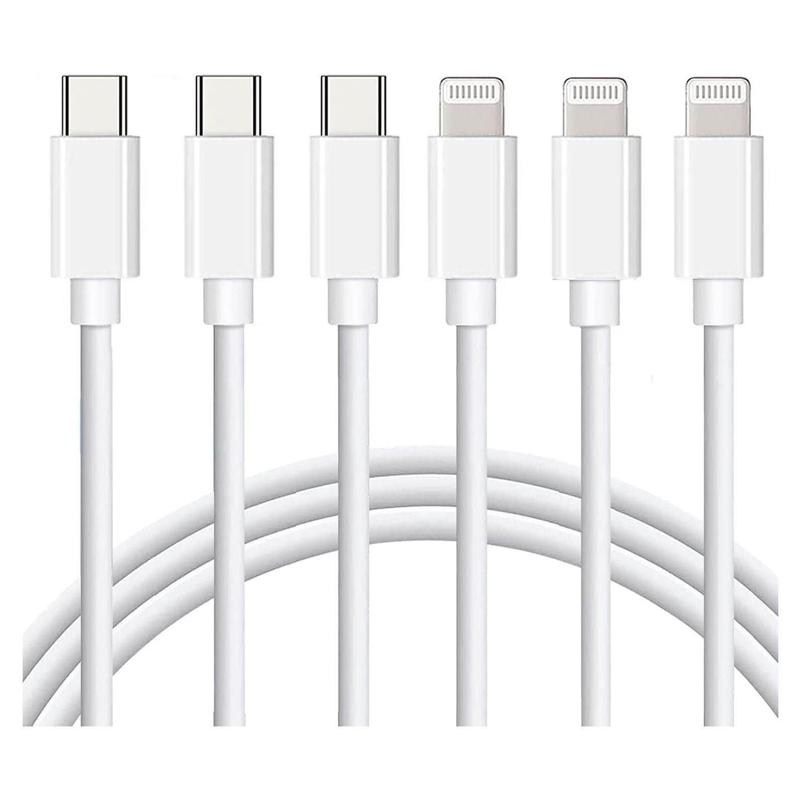 Cable Lightning Mitesbony 3Pack 1.83m Carga Rápida USB-C iPhone