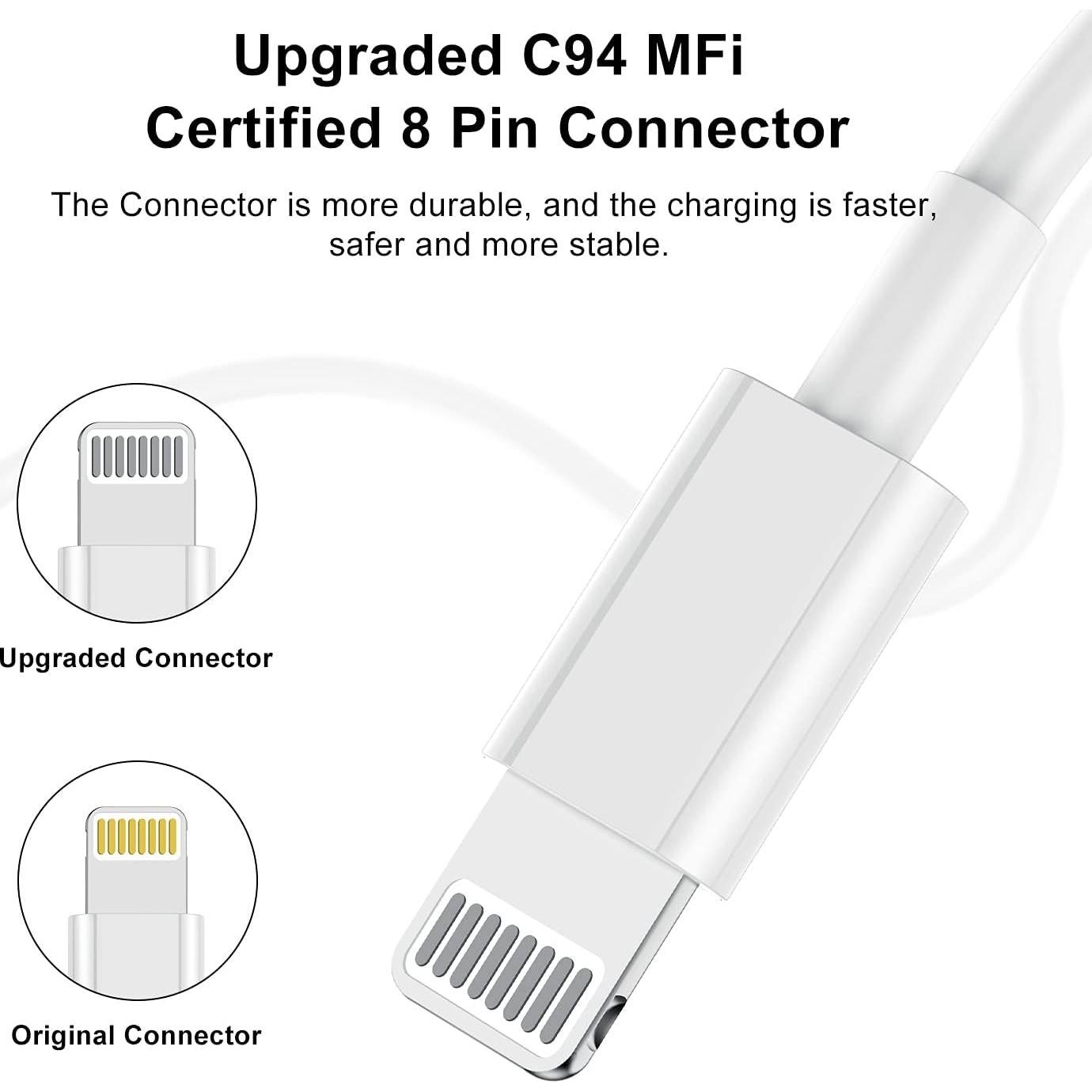 Cable de Carga Lightning Apple 3 pies Pukerehab Blanco