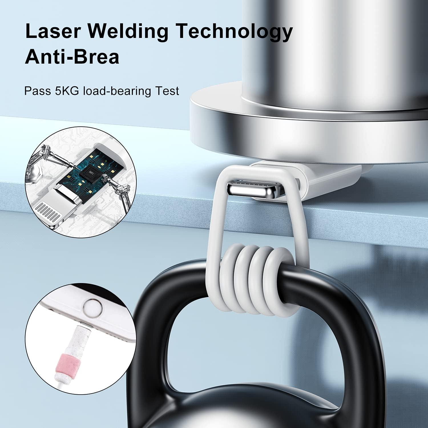 Cable de Carga Lightning Apple 3 pies Pukerehab Blanco