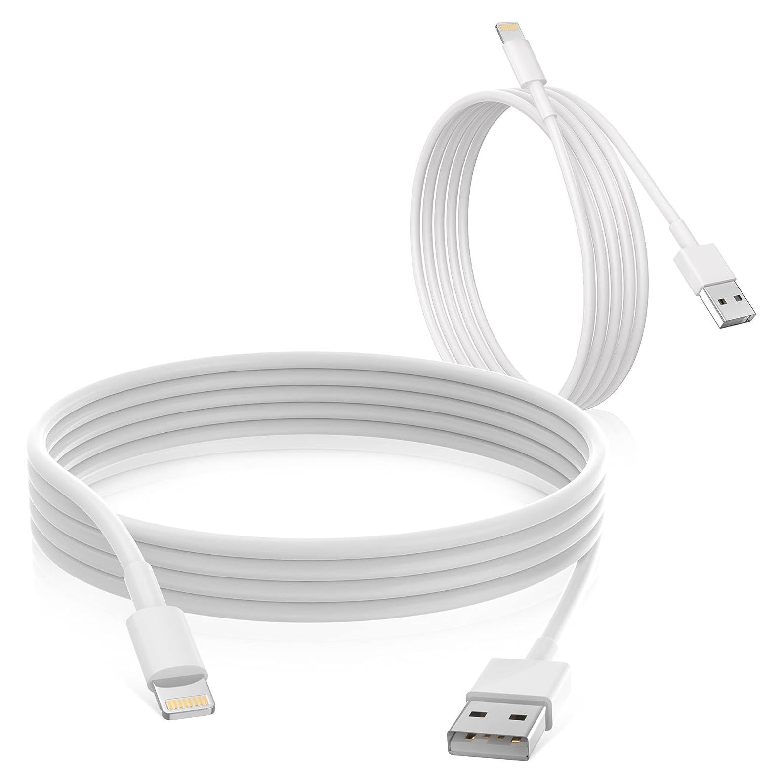 Cable de Carga Rápida Uzento Lightning 6 pies - 2 Paquetes