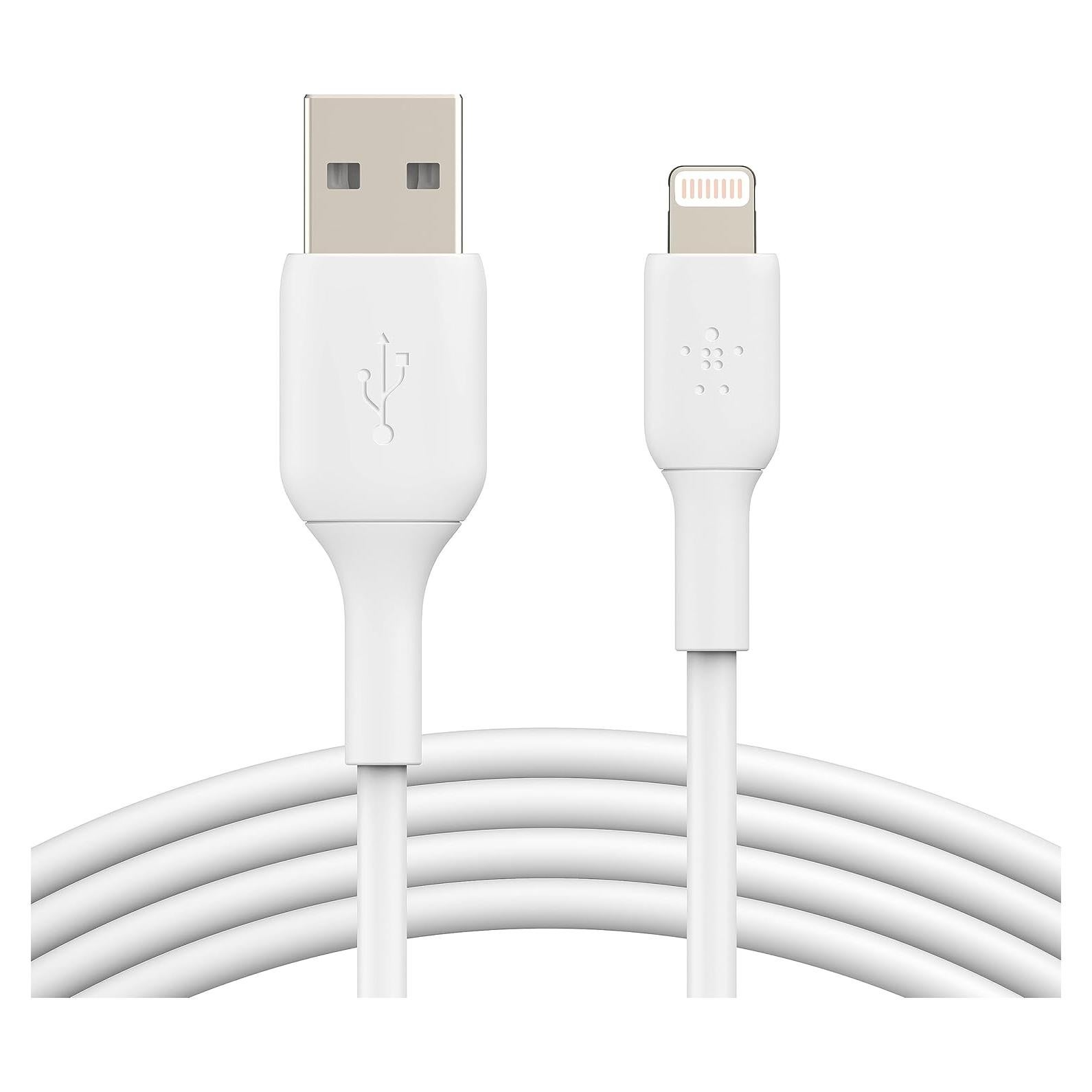 Cable USB a Lightning Belkin BoostCharge 3M Blanco MFi