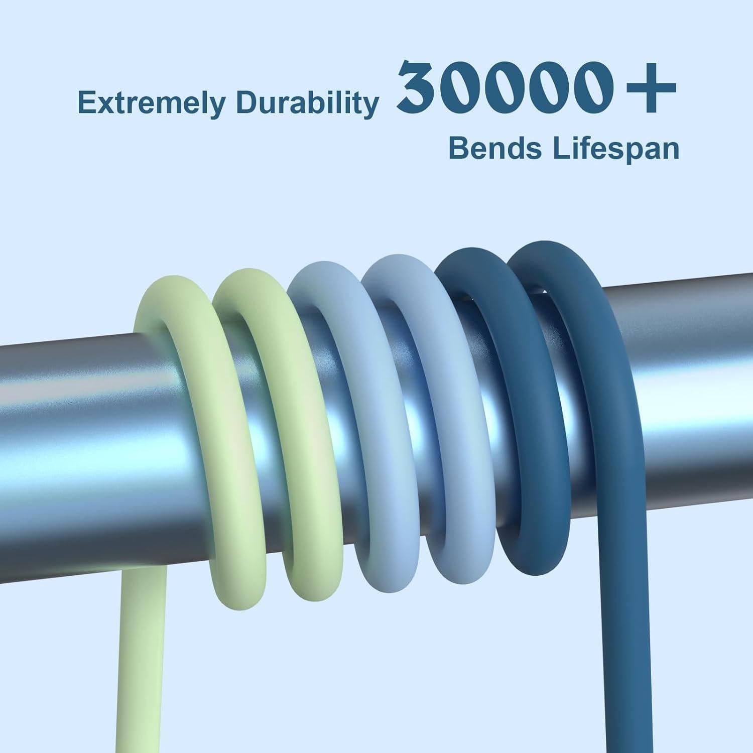 6 Cargadores Lightning MFi para iPhone 14 13 12 11 - 1.83m