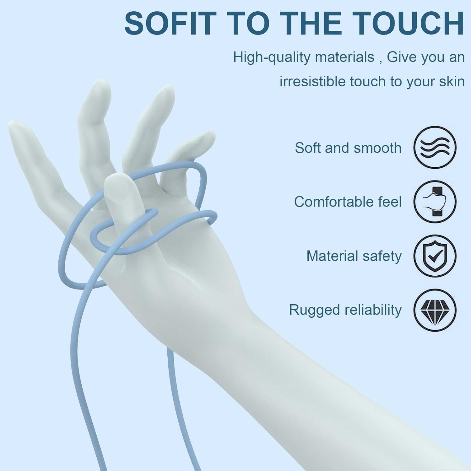 6 Cargadores Lightning MFi para iPhone 14 13 12 11 - 1.83m