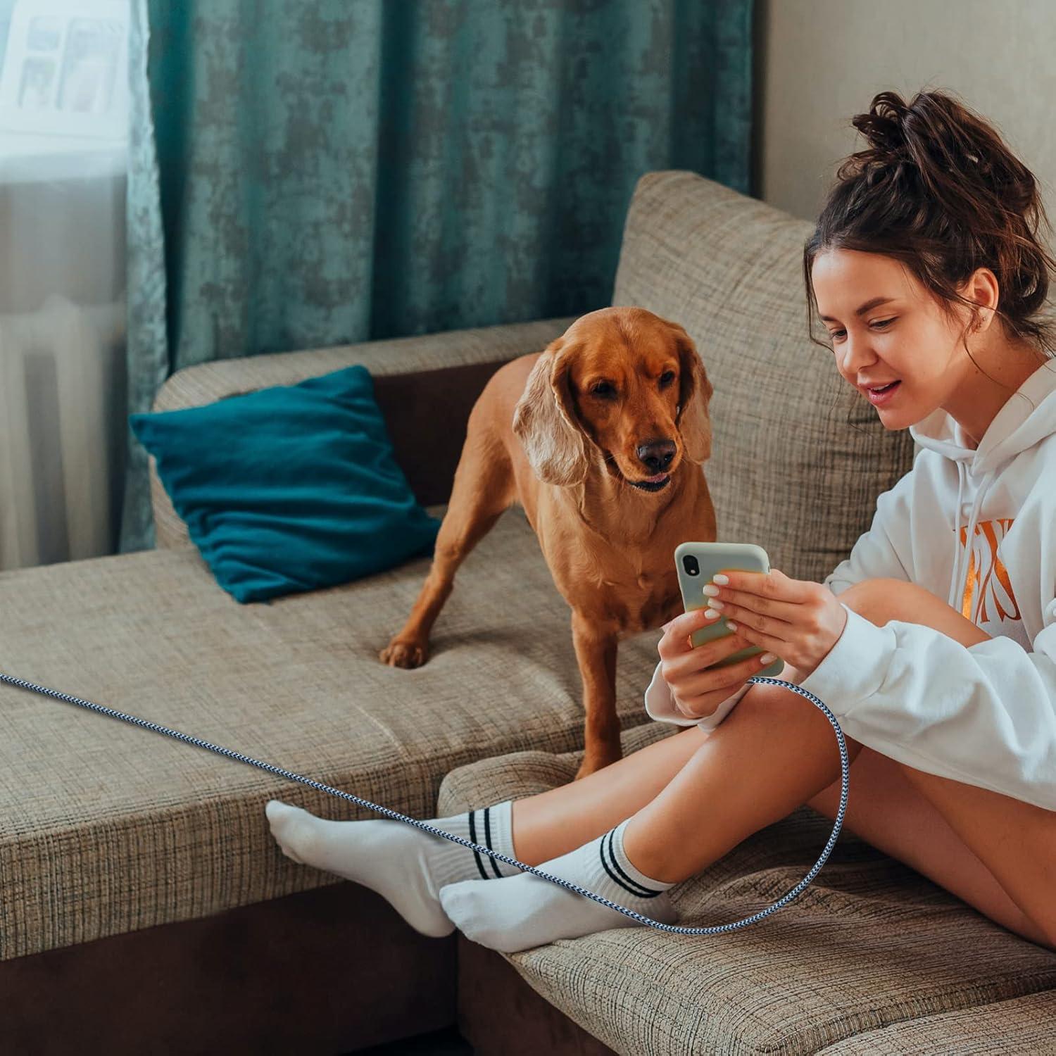 Cable de Carga Lightning 10ft FOXSEA 3 Unidades Trenzado