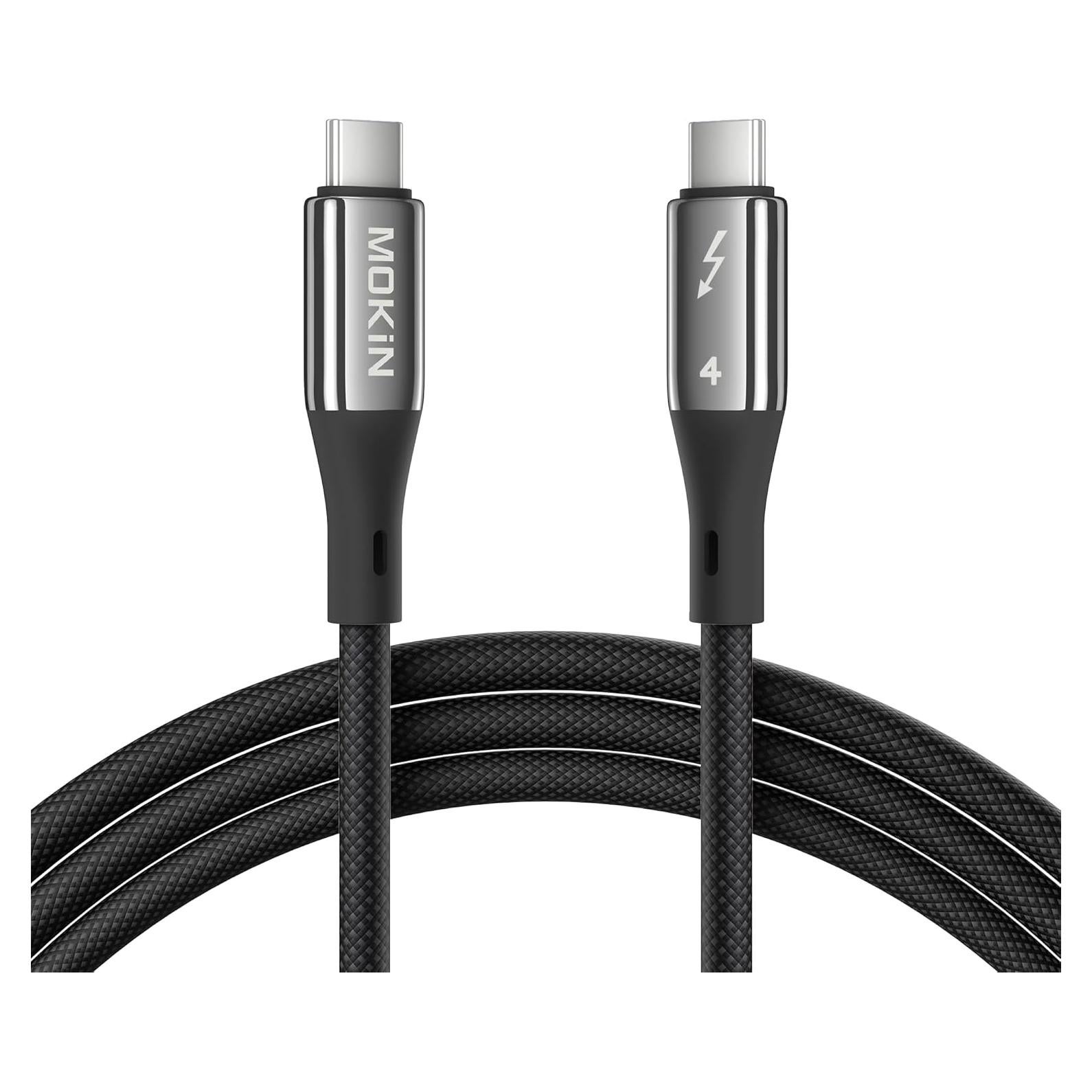 Cable Thunderbolt 4 MOKiN 1m USB-C 240W 40Gbps 8K/4K