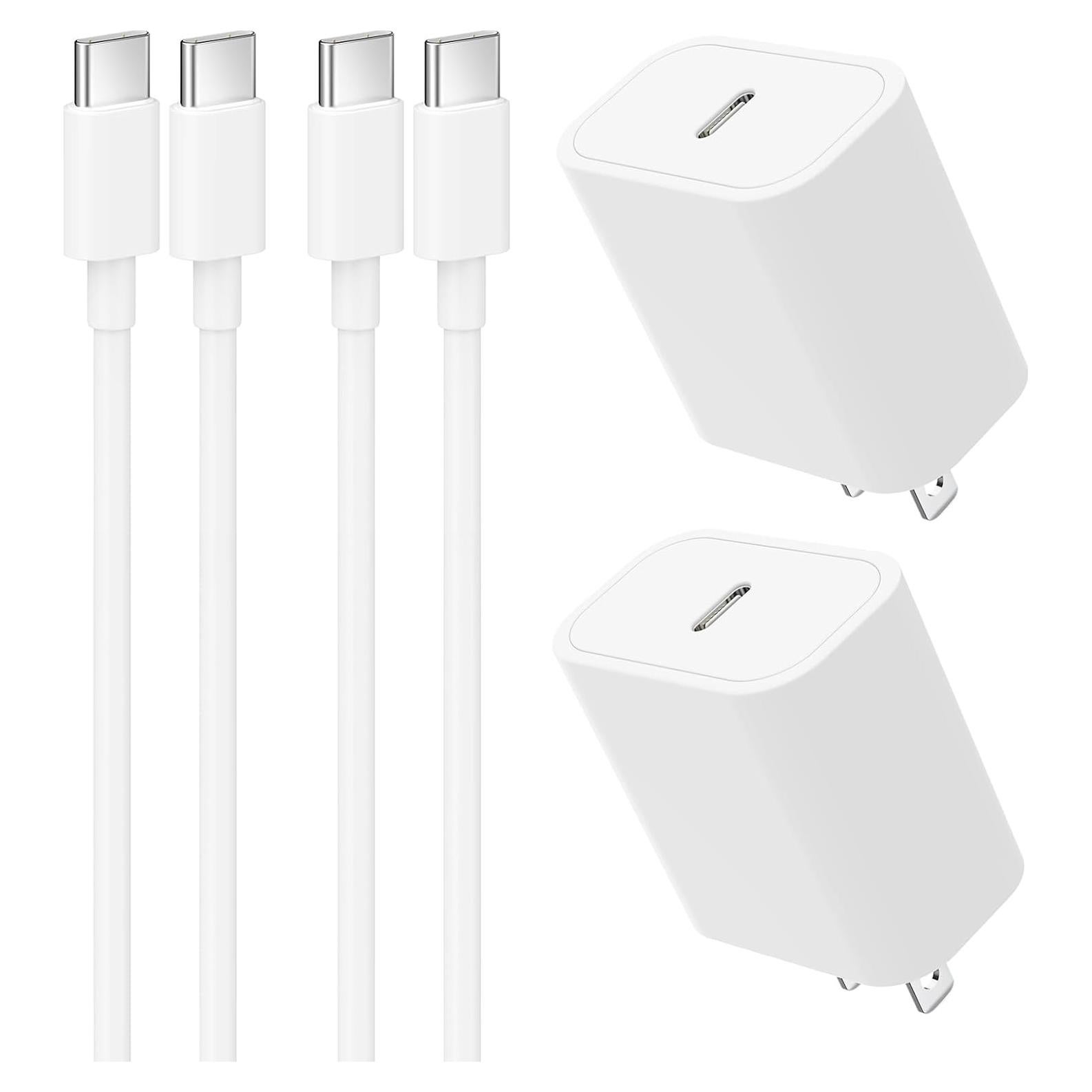 Cargador USB-C 45W IWTKenw con 2 Cables 1.83m para iPhone 16/15