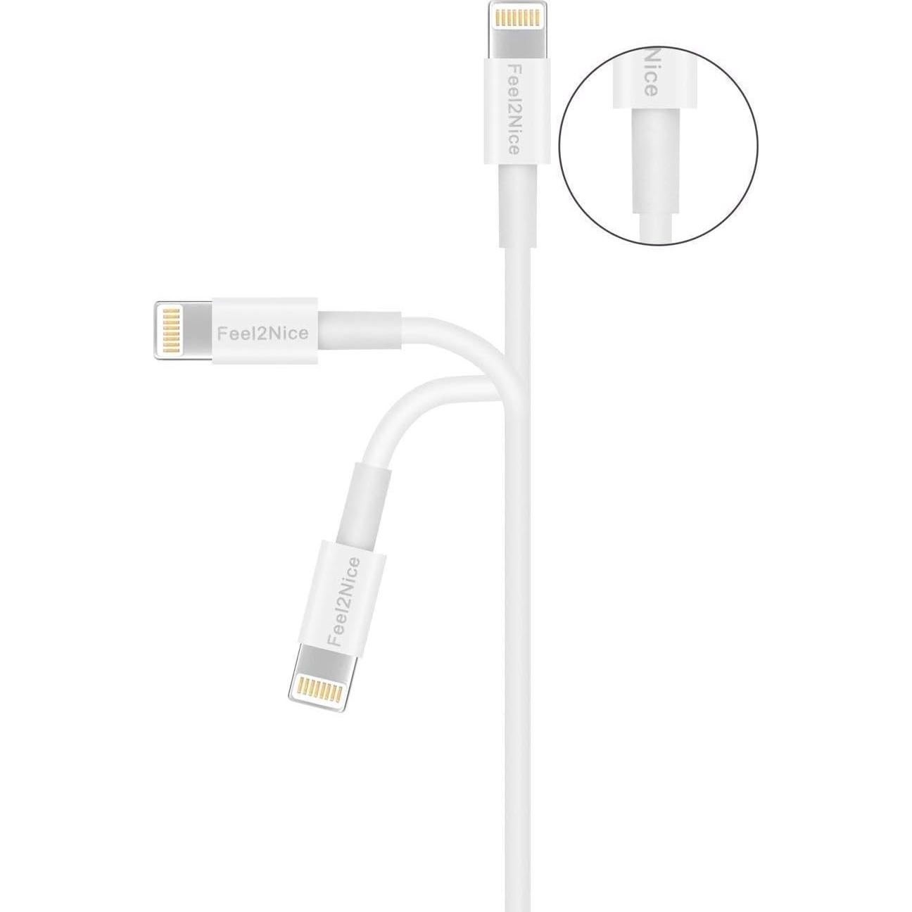 Paquete de 5 Cables Lightning MFi 3m para iPhone y iPad