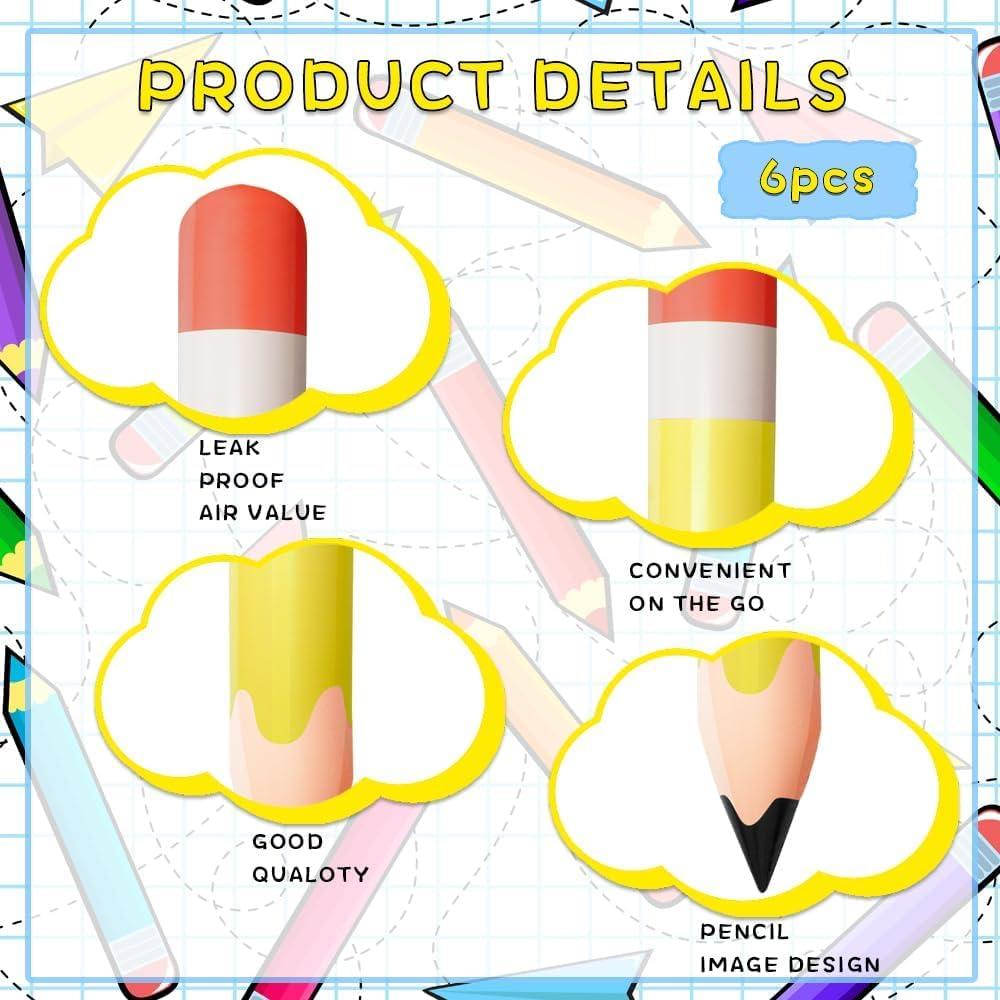 6 Lápices Inflables Gigantes Denylo Pro Decoración Fiesta