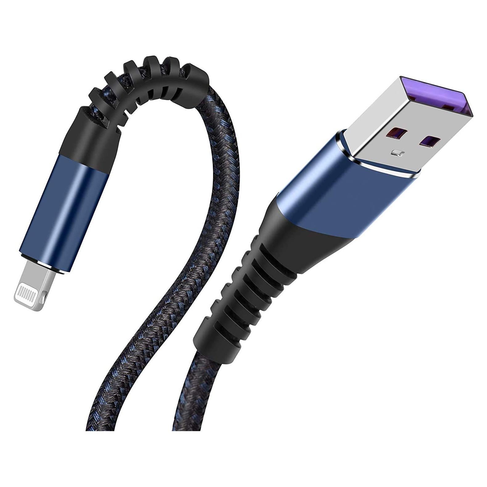 Cargador Lightning 1.83m MFi Apple Azul - SMALLElectric