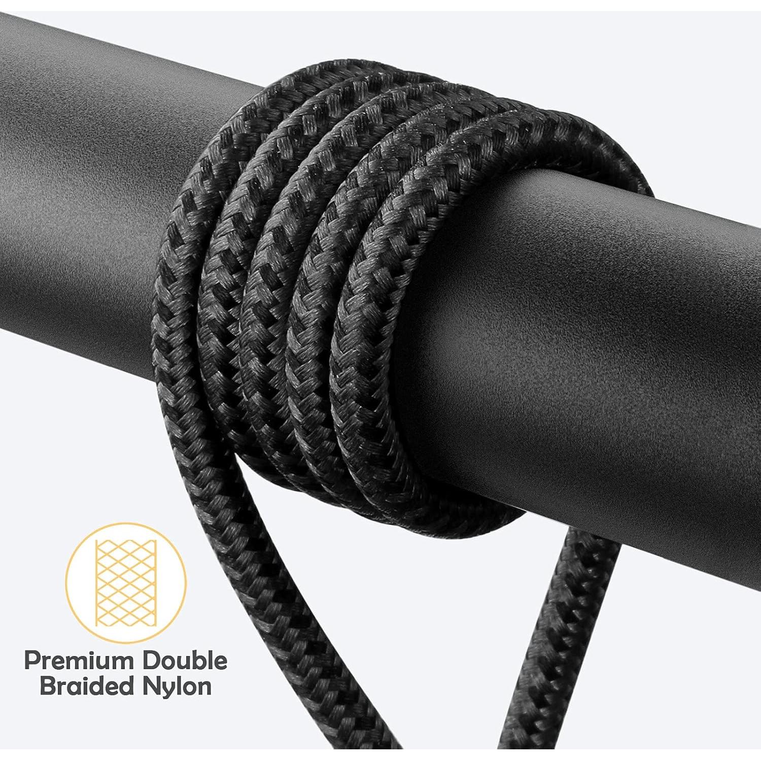 Cable de Carga 90 Grados Dasku 3m Nylon Compatible iPhone