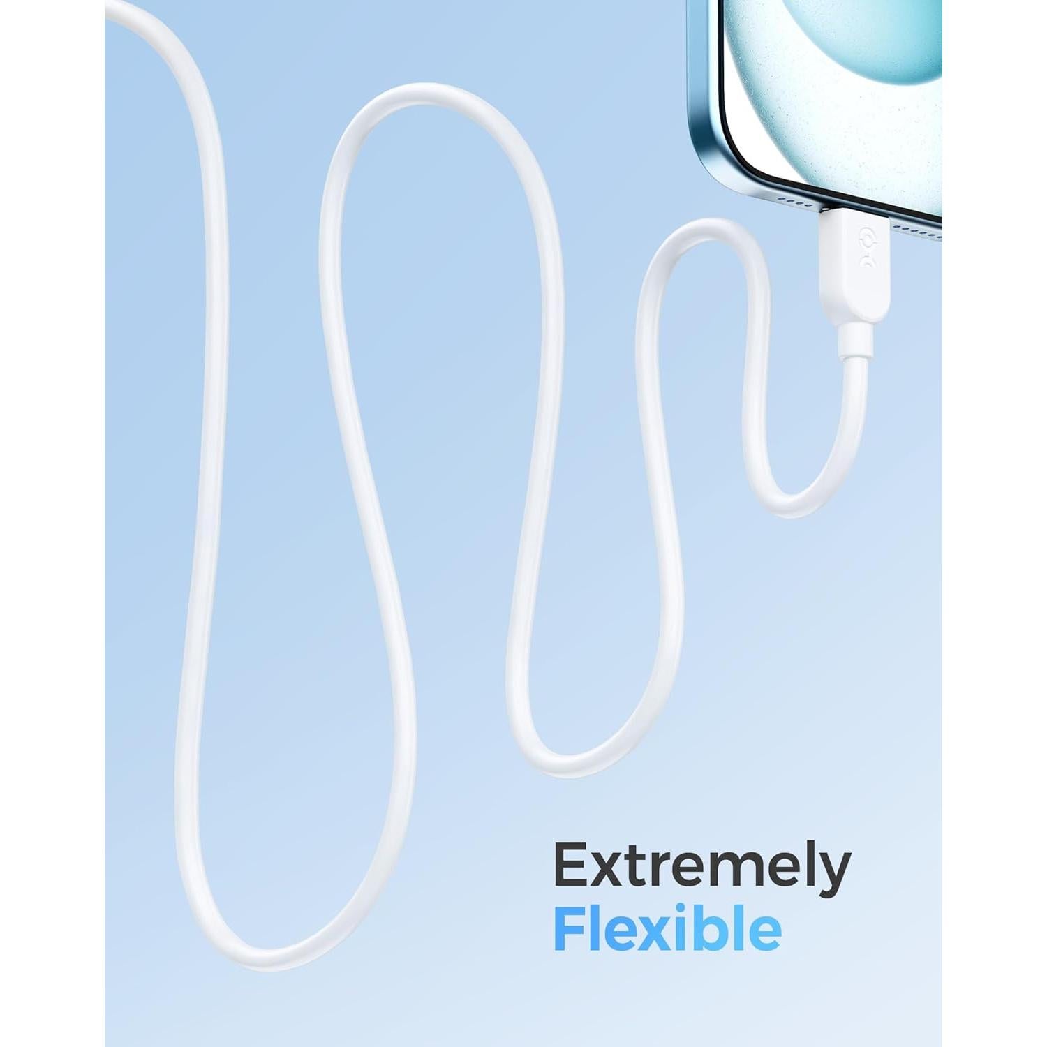 Cable USB A a C 1.83m Cable Matters 3-Pack Blanco 15W