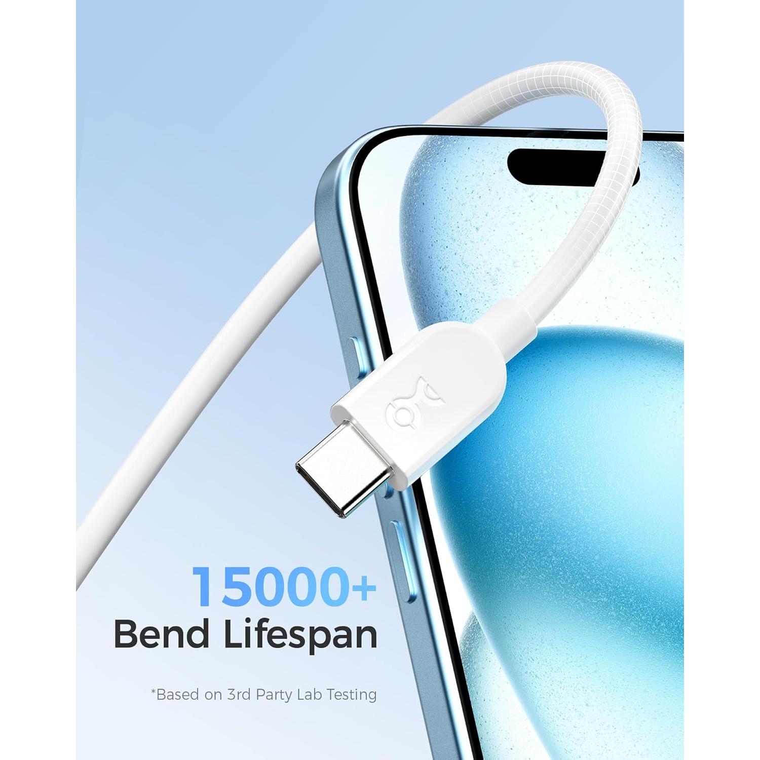 Cable USB A a C 1.83m Cable Matters 3-Pack Blanco 15W