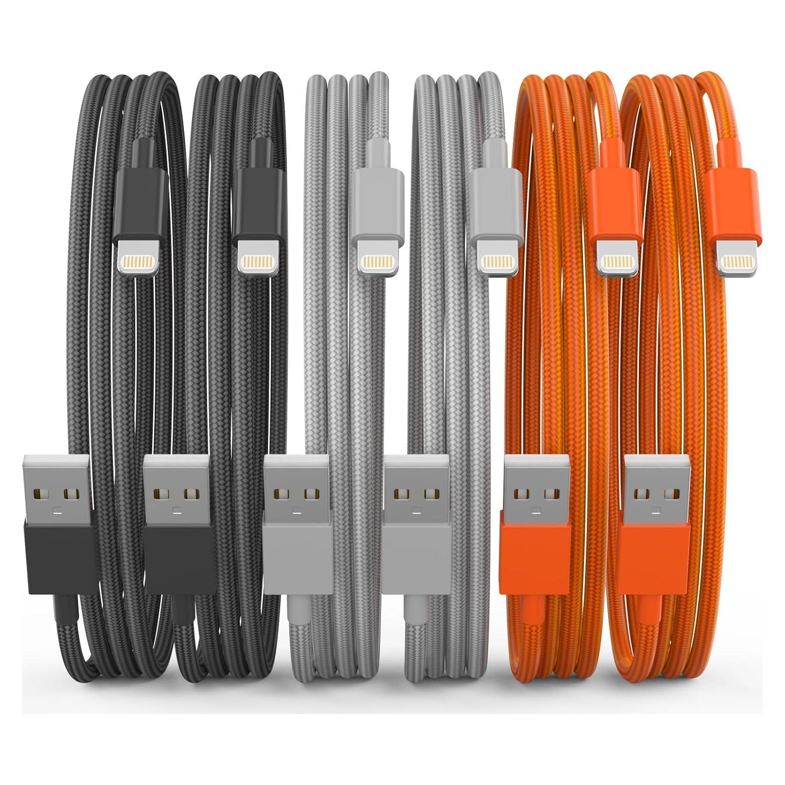 Cable de Carga Lightning YEFOOT 1.8m MFi para iPhone y iPad