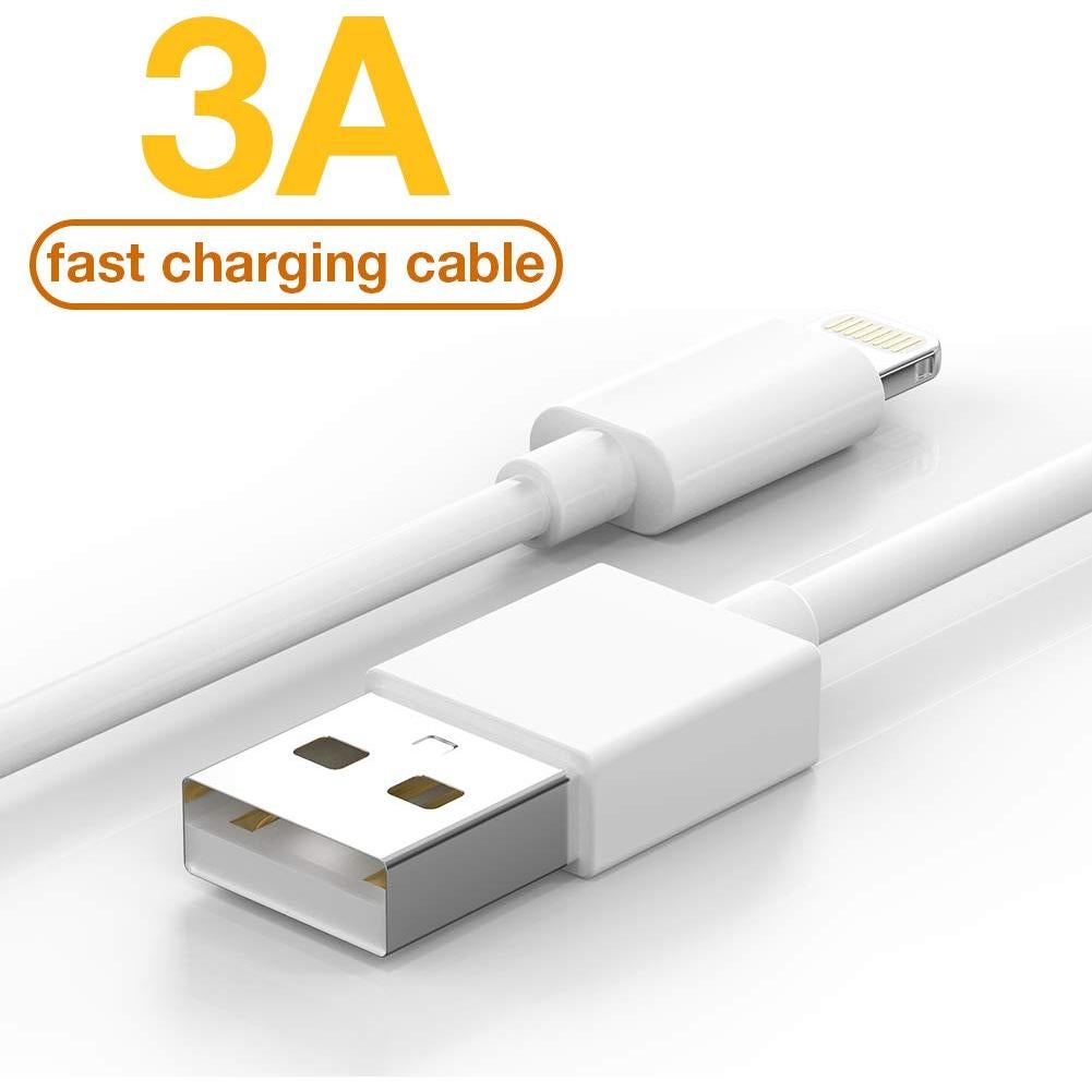 Paquete de 5 Cables Lightning VODRAIS 1.83m Carga Rápida