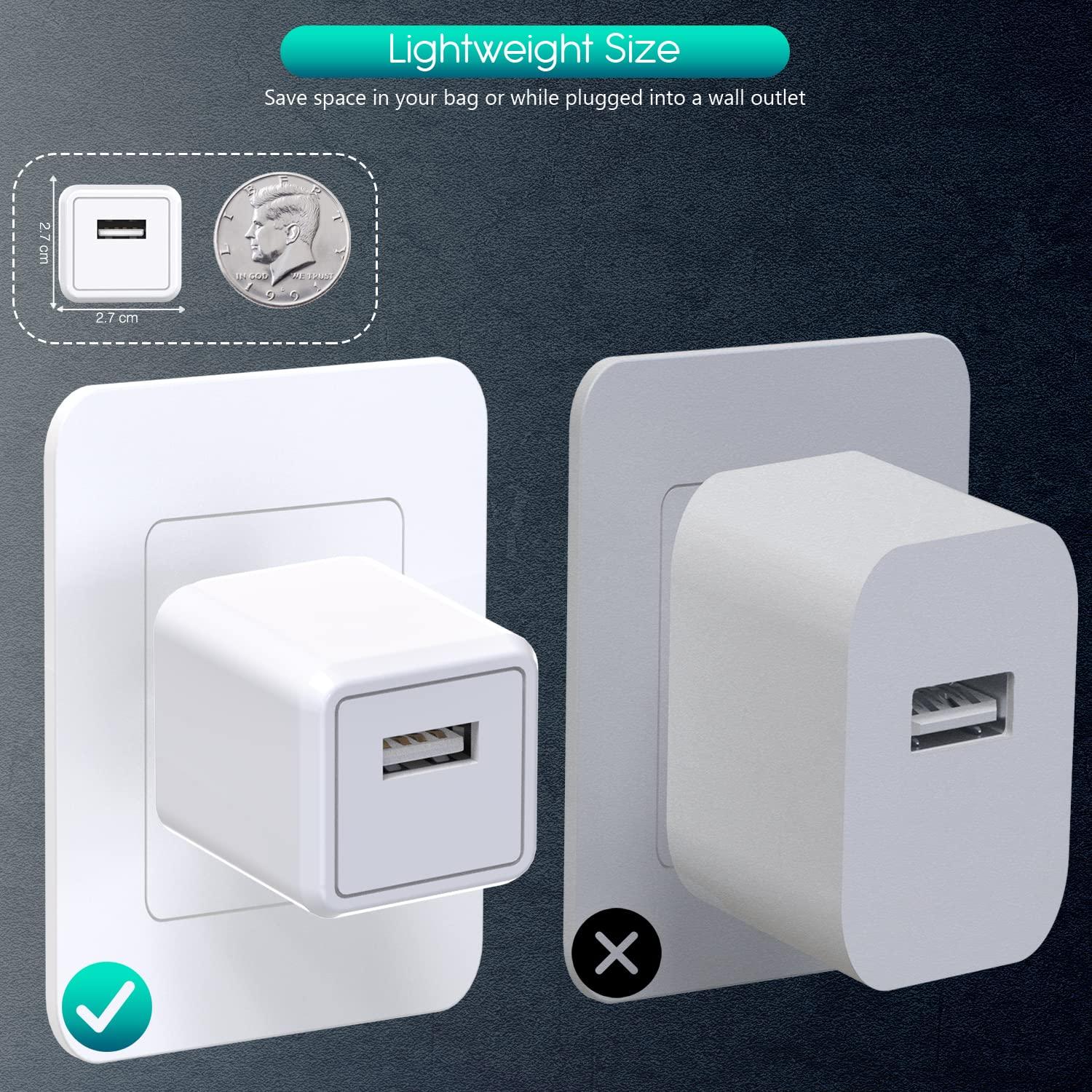 Cargador iPhone 2 Piezas 10FT Lightning USB Blanco