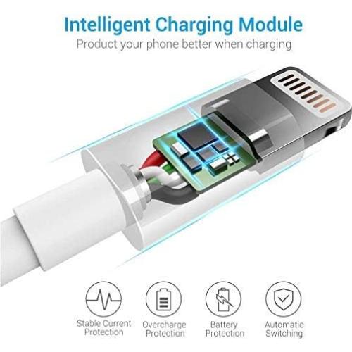 Cable Lightning MFi Nikolable 3Pack 1.83m Carga Rápida iPhone