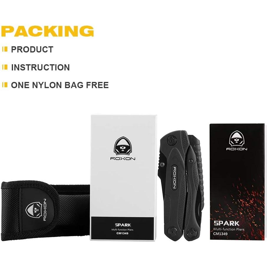 Multiherramienta Roxon CM1349 14 en 1 Plegable para Camping