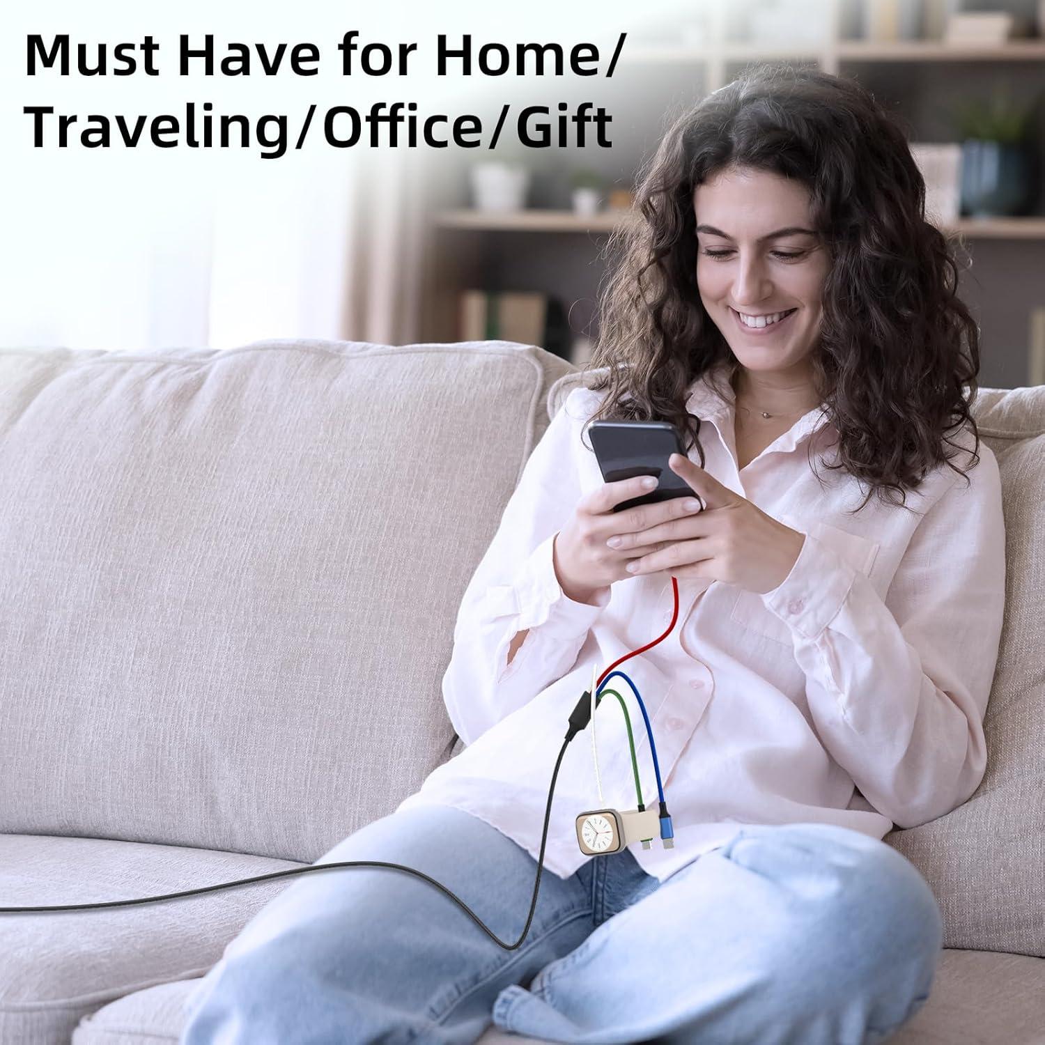 Cargador 4 en 1 Amasuki para iWatch y iPhone 1.22m