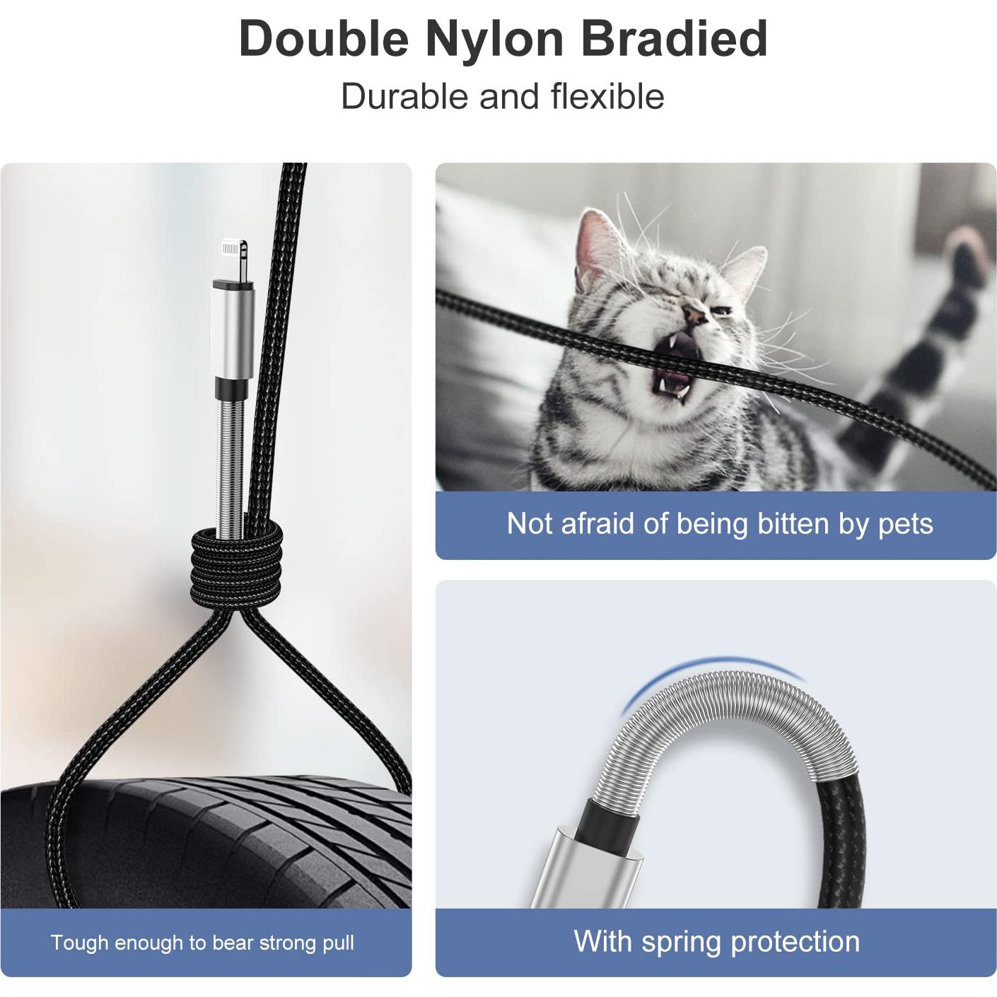 Cable de Carga Extra Largo Cabepow 5M MFi para iPhone