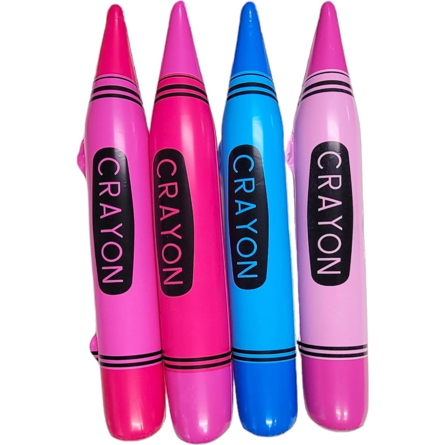 Crayones Inflables Coloridos Zugar Land Paquete de 12