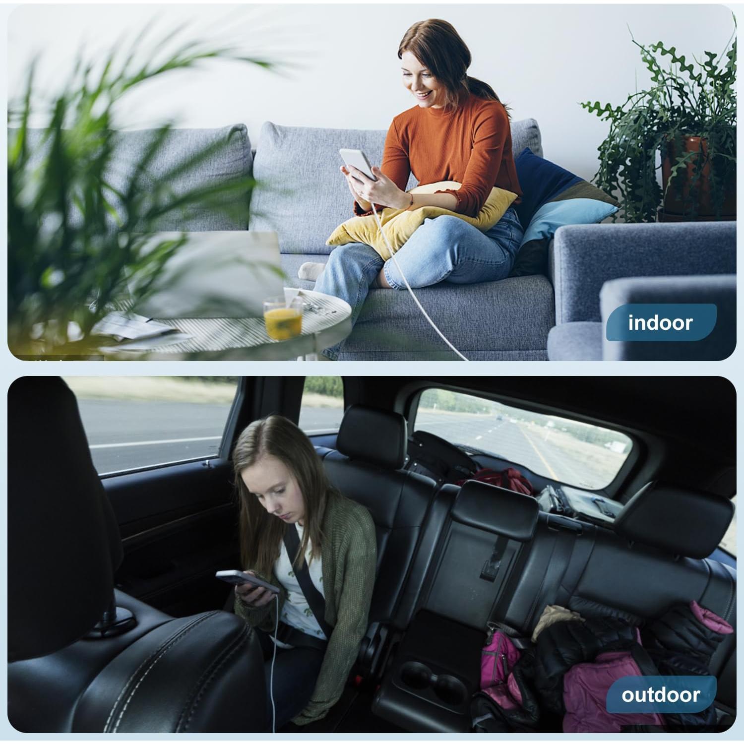 Paquete de 2 Cables Lightning MFi 6 Pies TUMABER para iPhone