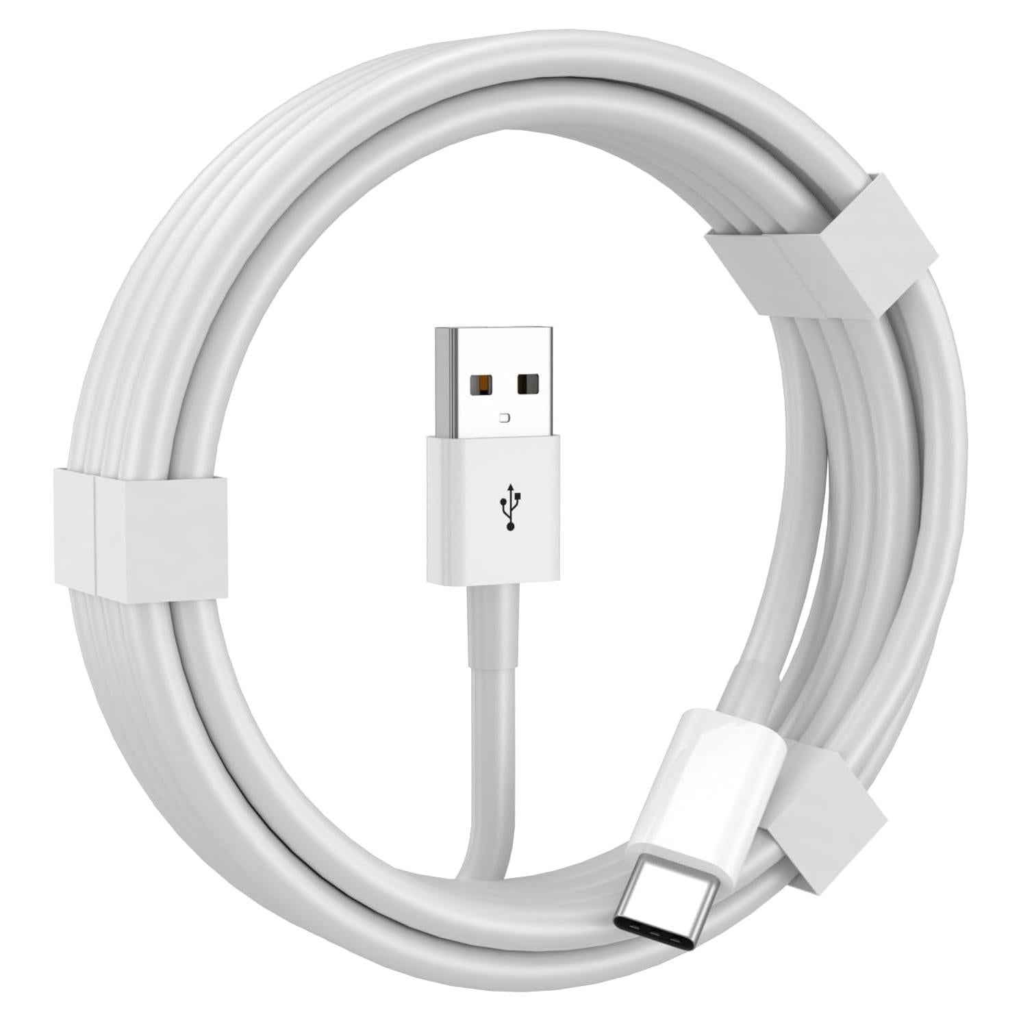 Cable Carplay USB A a USB C FOXSEA 0.91m Blanco para iPhone 16/15