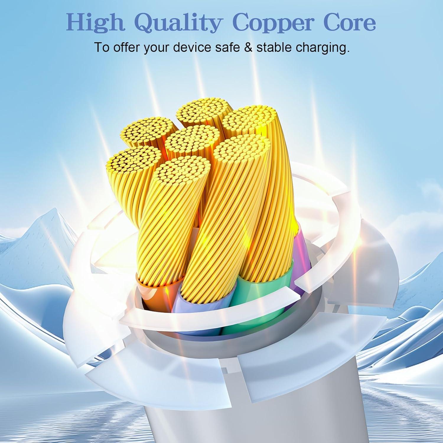 Cable Carplay USB A a USB C FOXSEA 0.91m Blanco para iPhone 16/15