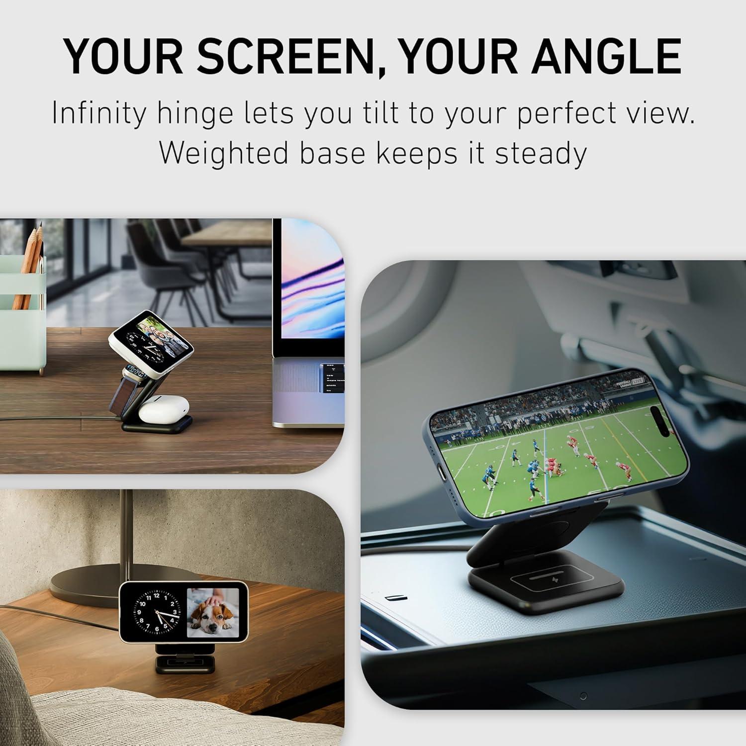 Cargador Inalámbrico 3-en-1 Peel Qi2 para iPhone, Apple Watch y AirPods