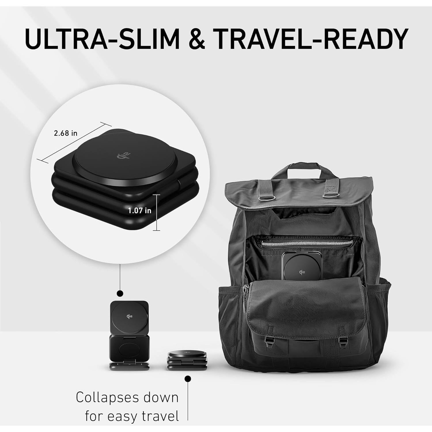 Cargador Inalámbrico 3-en-1 Peel Qi2 para iPhone, Apple Watch y AirPods