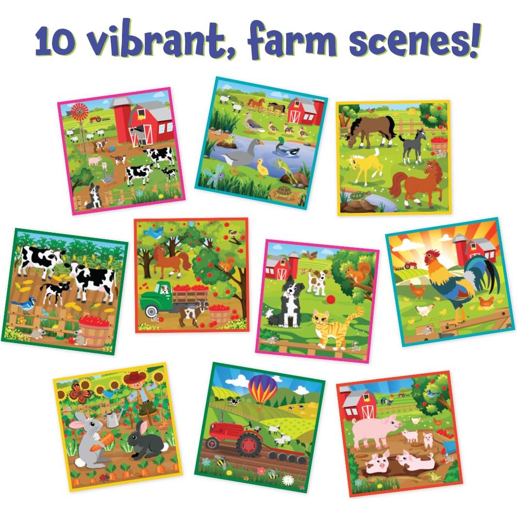 READY 2 LEARN Papel para Rascar Mágico - Granja - 10 Escenas