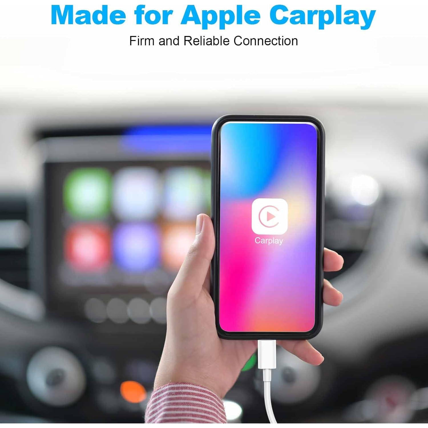 Cable Carplay USB A a Lightning Snisre 0.91m Blanco para iPhone