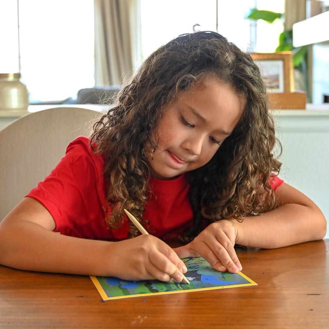 READY 2 LEARN Papel para Rascar Mágico - Vida Marina - 10 Escenas