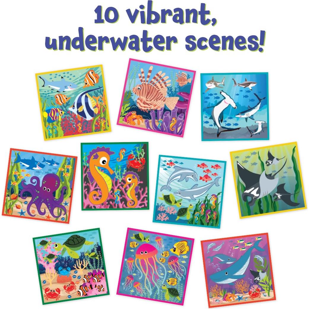 READY 2 LEARN Papel para Rascar Mágico - Vida Marina - 10 Escenas