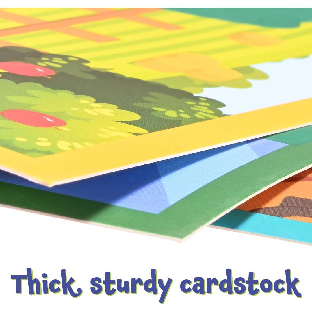 Papel Mágico para Raspar Granja Learning Advantage - 10 Escenas