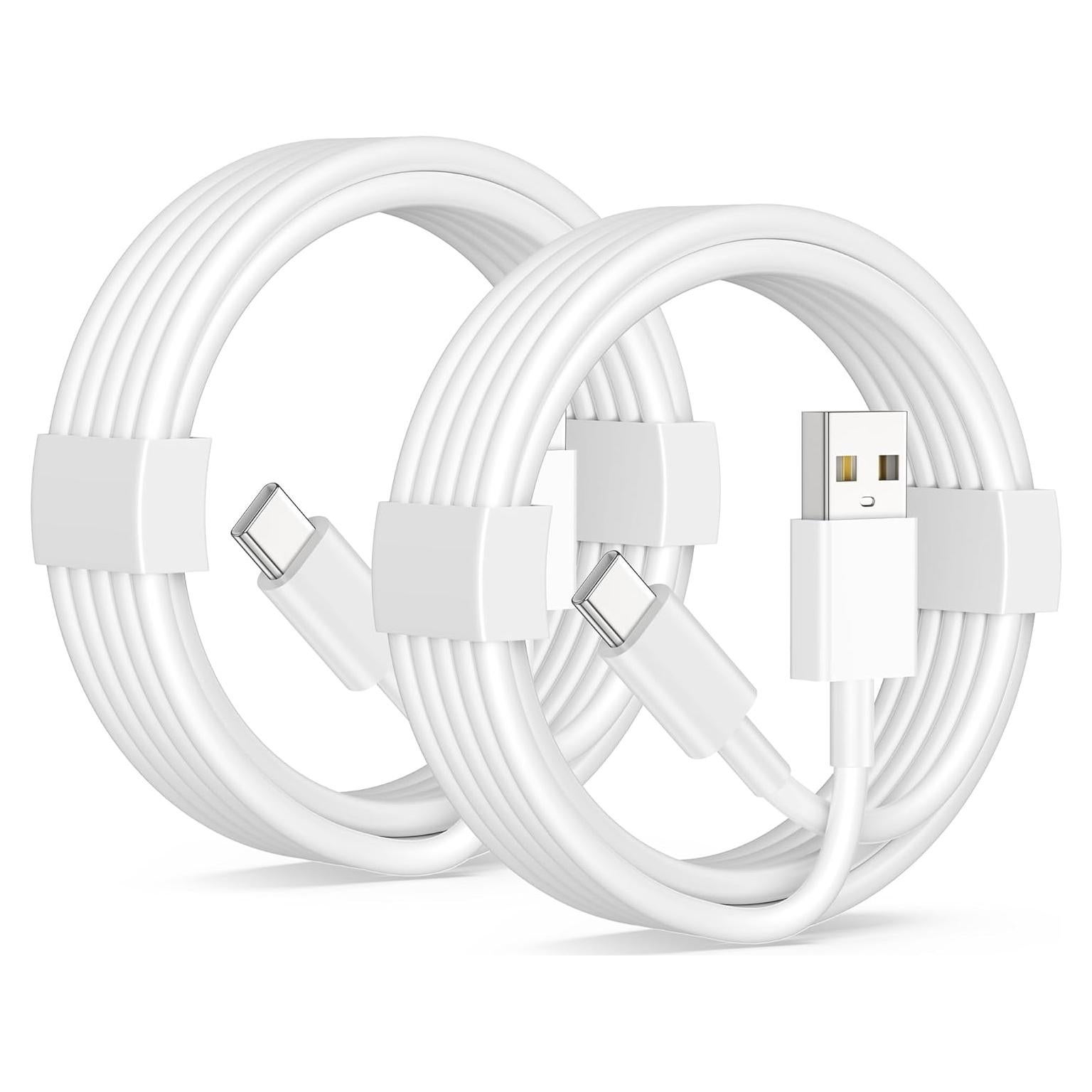 Cable Carplay USB A a USB C 3FT LUOSIKE 2Pack Blanco