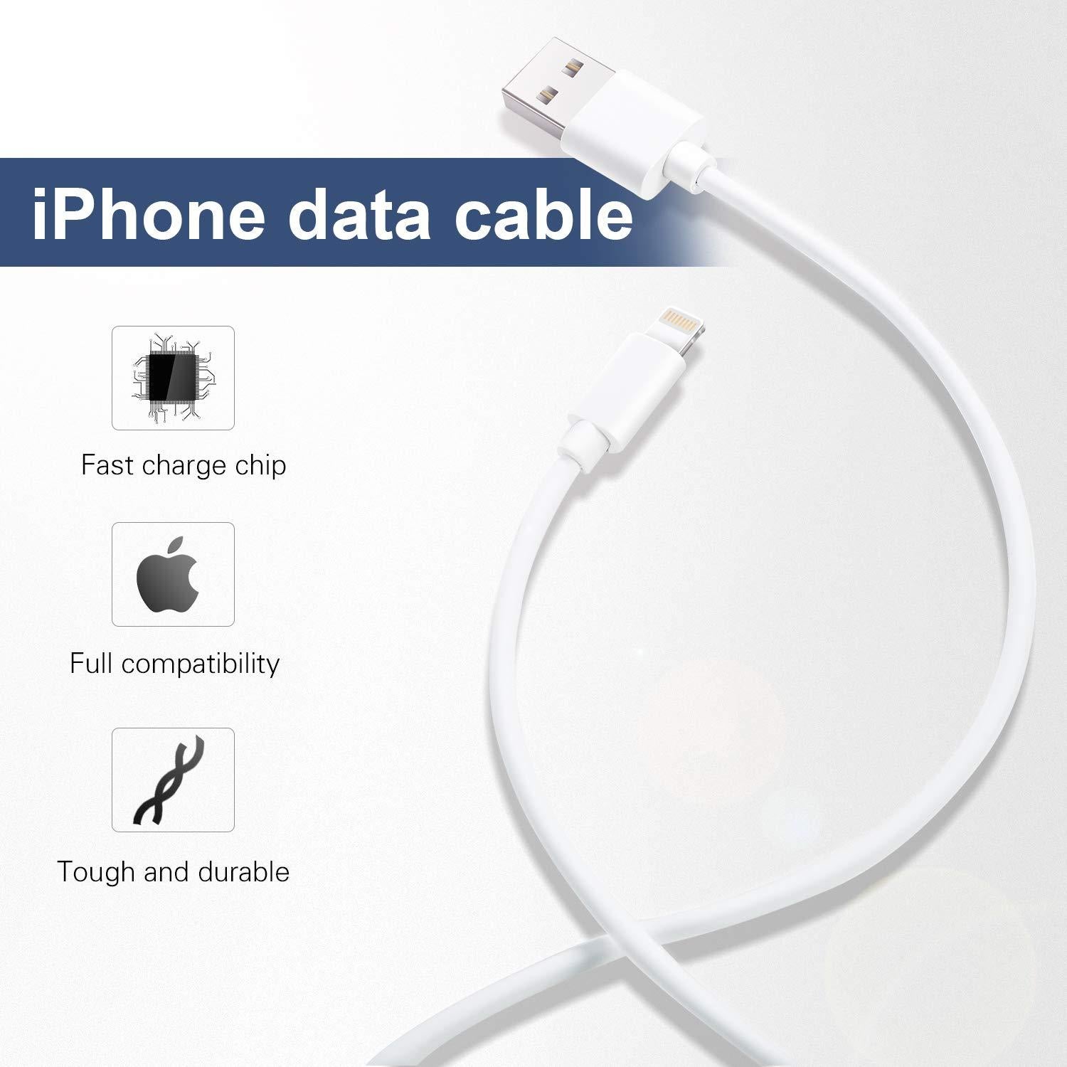 Cargador Lightning Sundix - Paquete de 6 Cables 0.91m para iPhone
