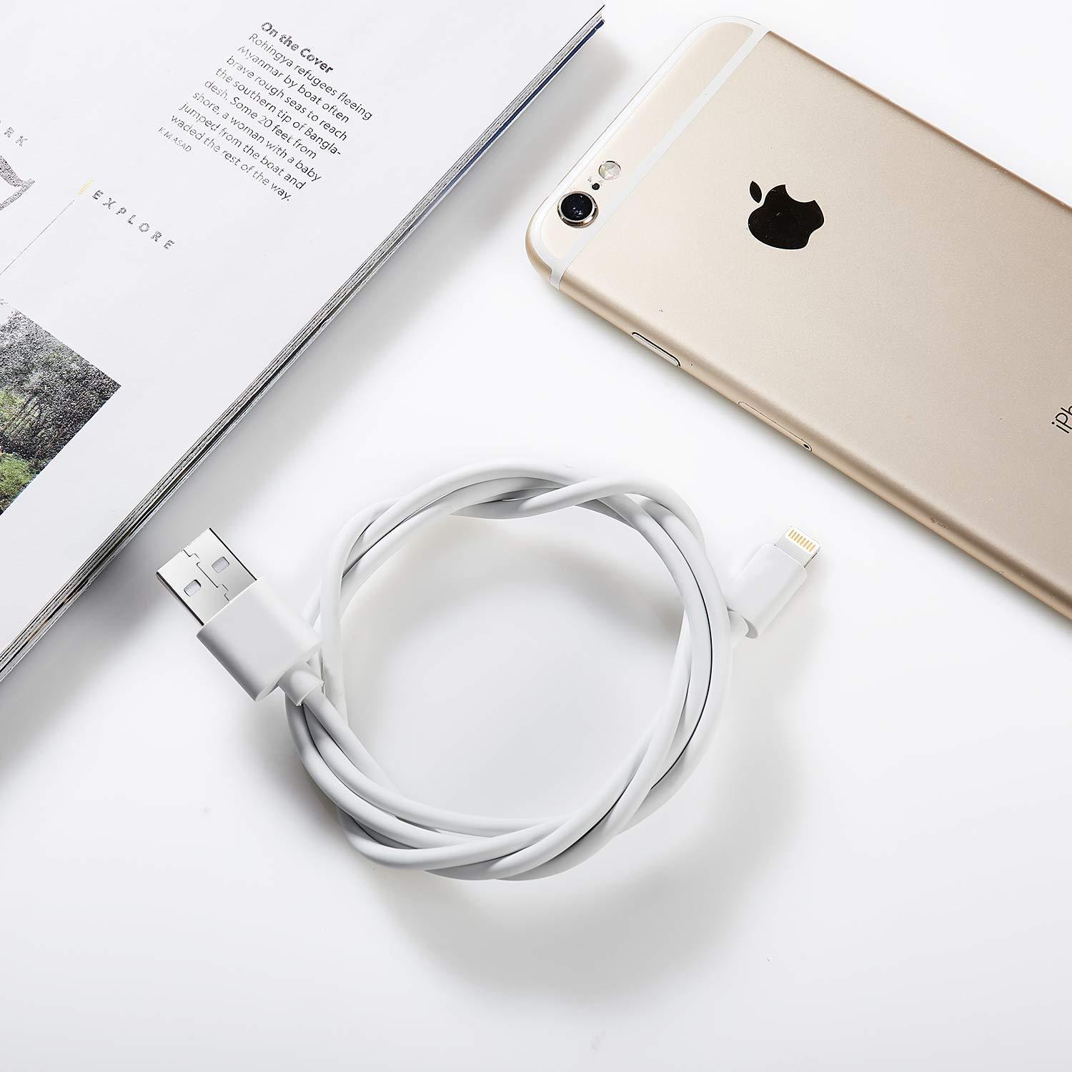 Cargador Lightning Sundix - Paquete de 6 Cables 0.91m para iPhone