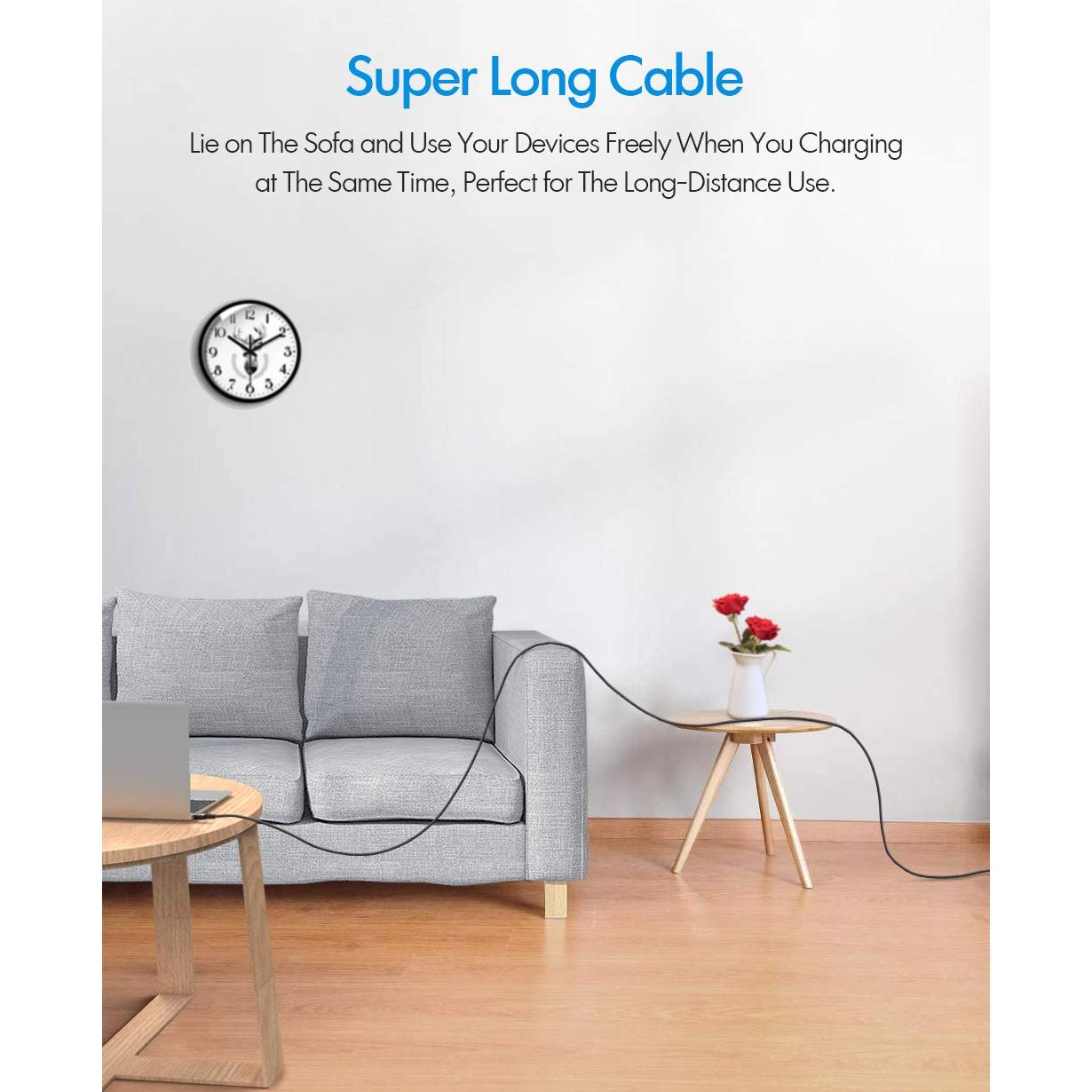 Cable USB C a USB C 3m 2 Pack Carga Rápida 60W TOSUPERS