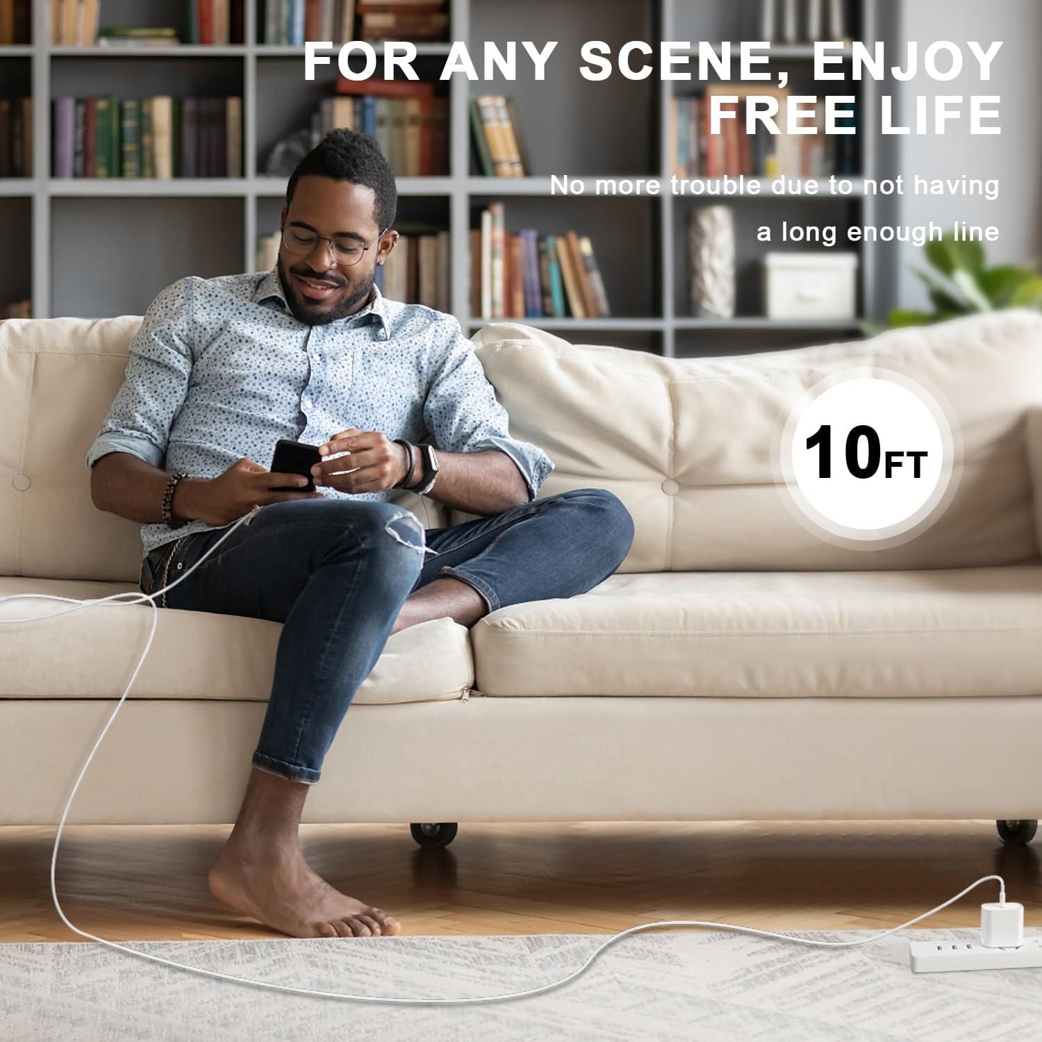 Cargador Rápido Matsusho 20W USB C + Cable 10FT para iPhone